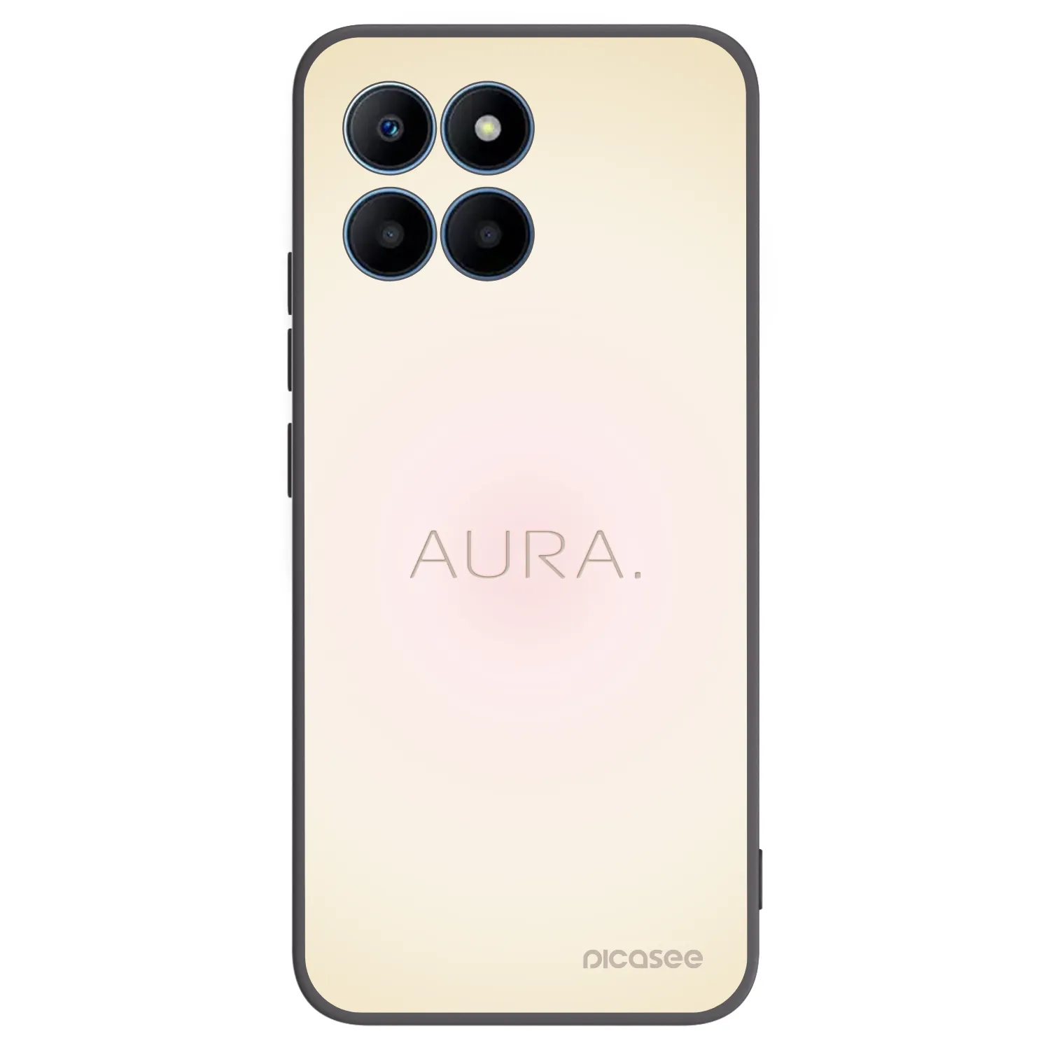 Picasee Honor 70 Lite Hülle - Schwarzes Silikon - Aura