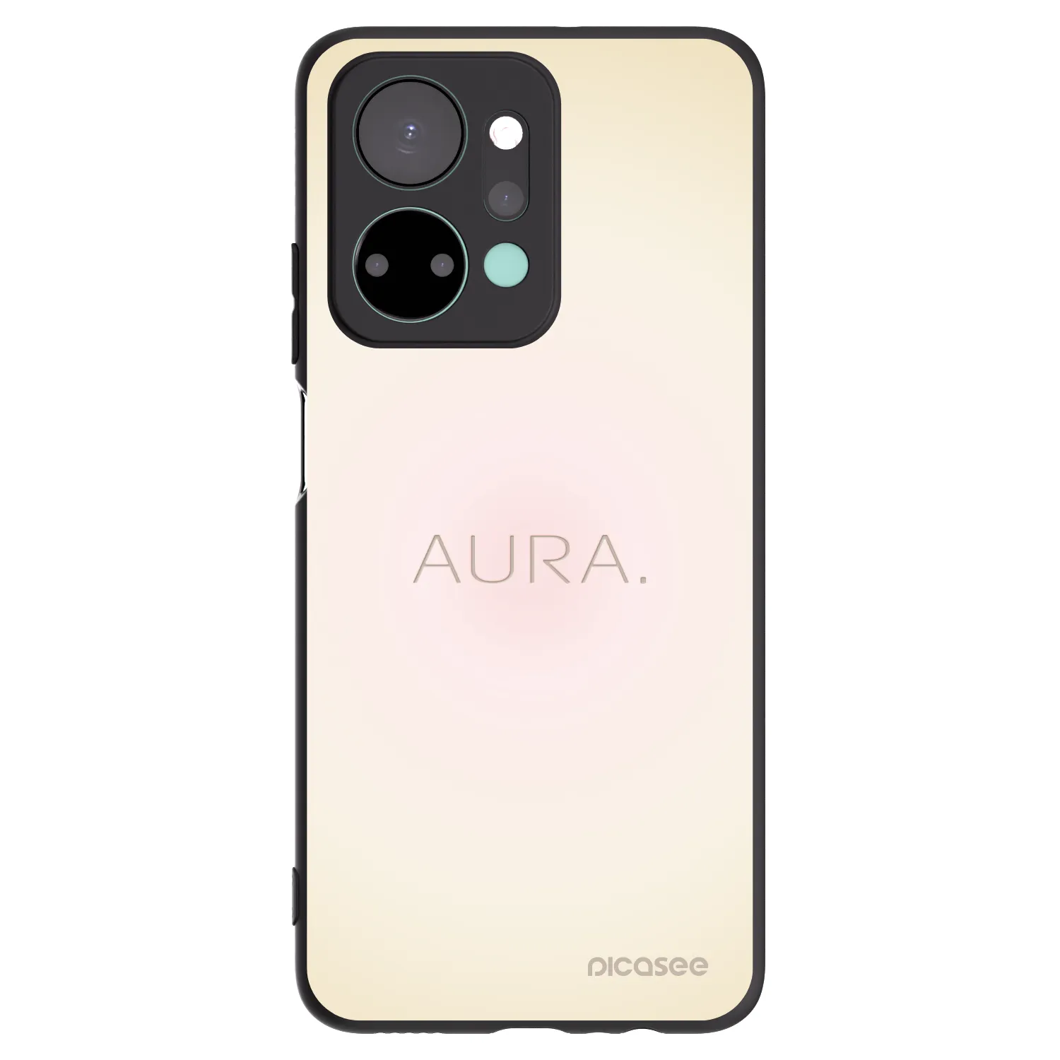 Picasee Honor X7a Hülle - Schwarzes Silikon - Aura