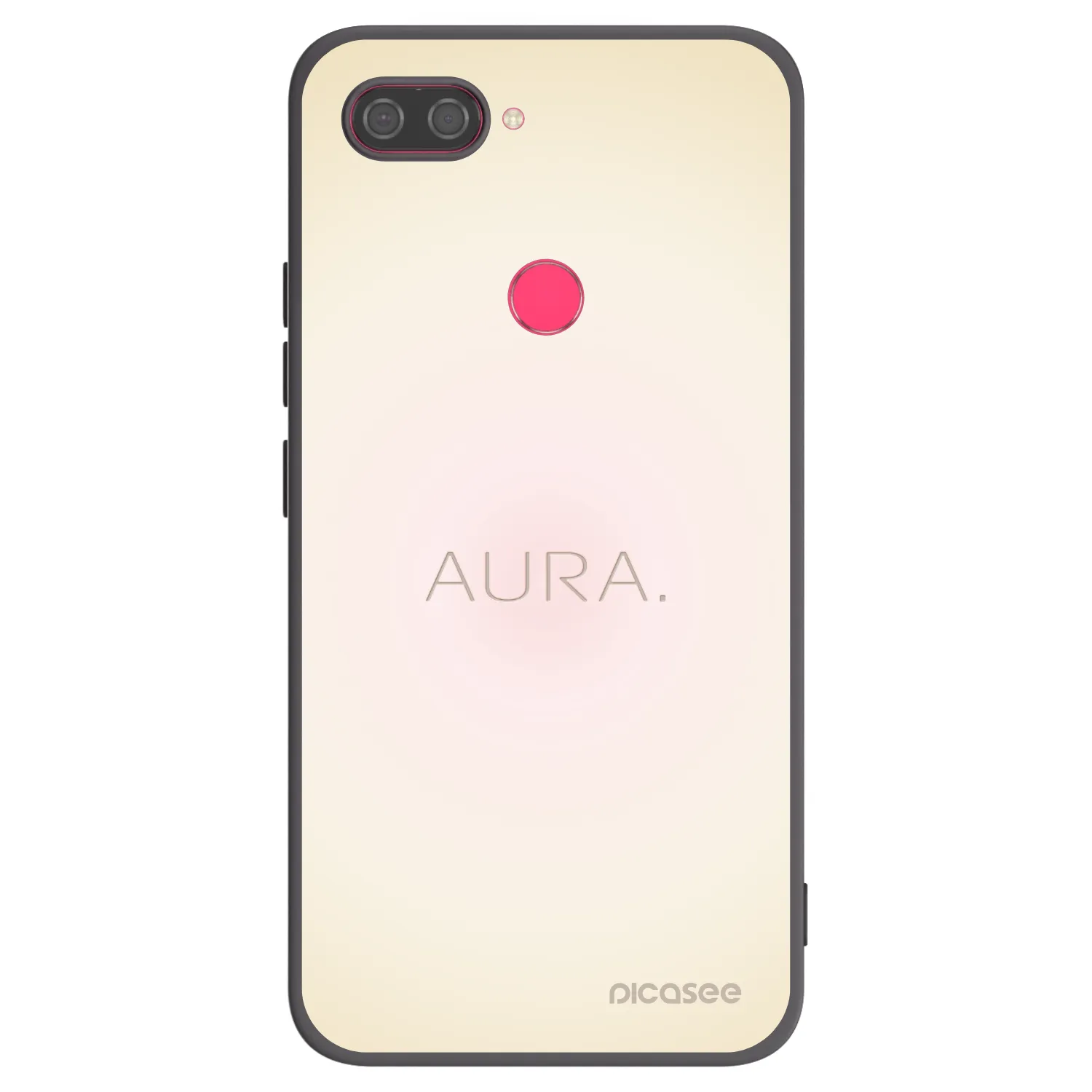 Picasee Xiaomi Mi 8 Lite Hülle - Schwarzes Silikon - Aura