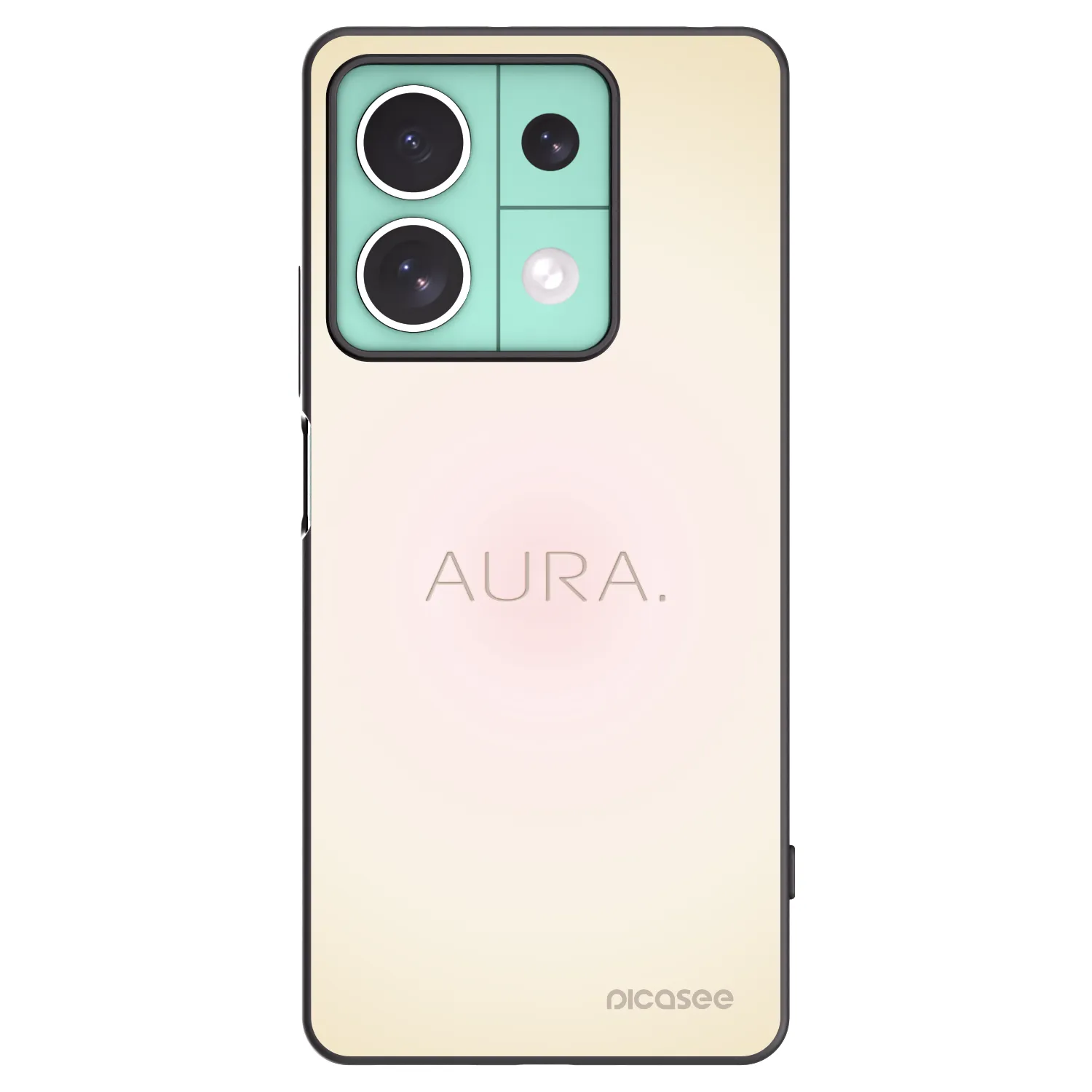 Picasee Xiaomi Redmi Note 13 5G Hülle - Schwarzes Silikon - Aura