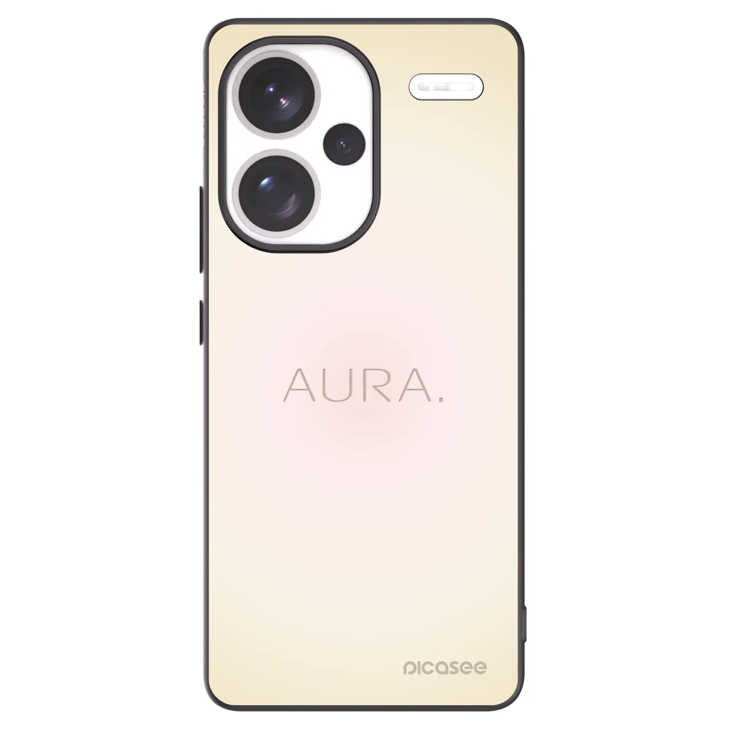 Picasee Xiaomi Redmi Note 13 Pro+ 5G Hülle - Schwarzes Silikon - Aura