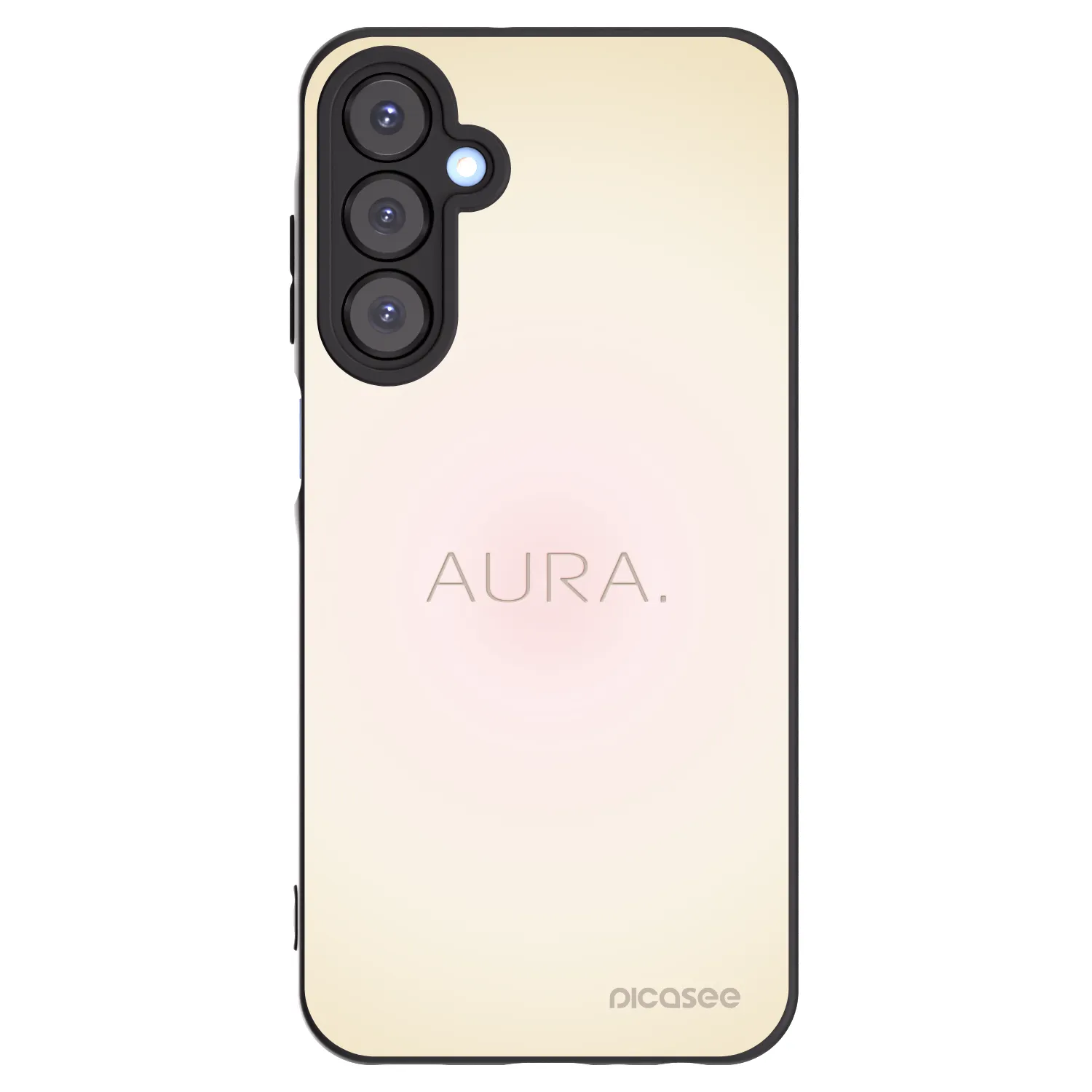 Picasee Samsung Galaxy A25 A256B 5G Hülle - Schwarzes Silikon - Aura