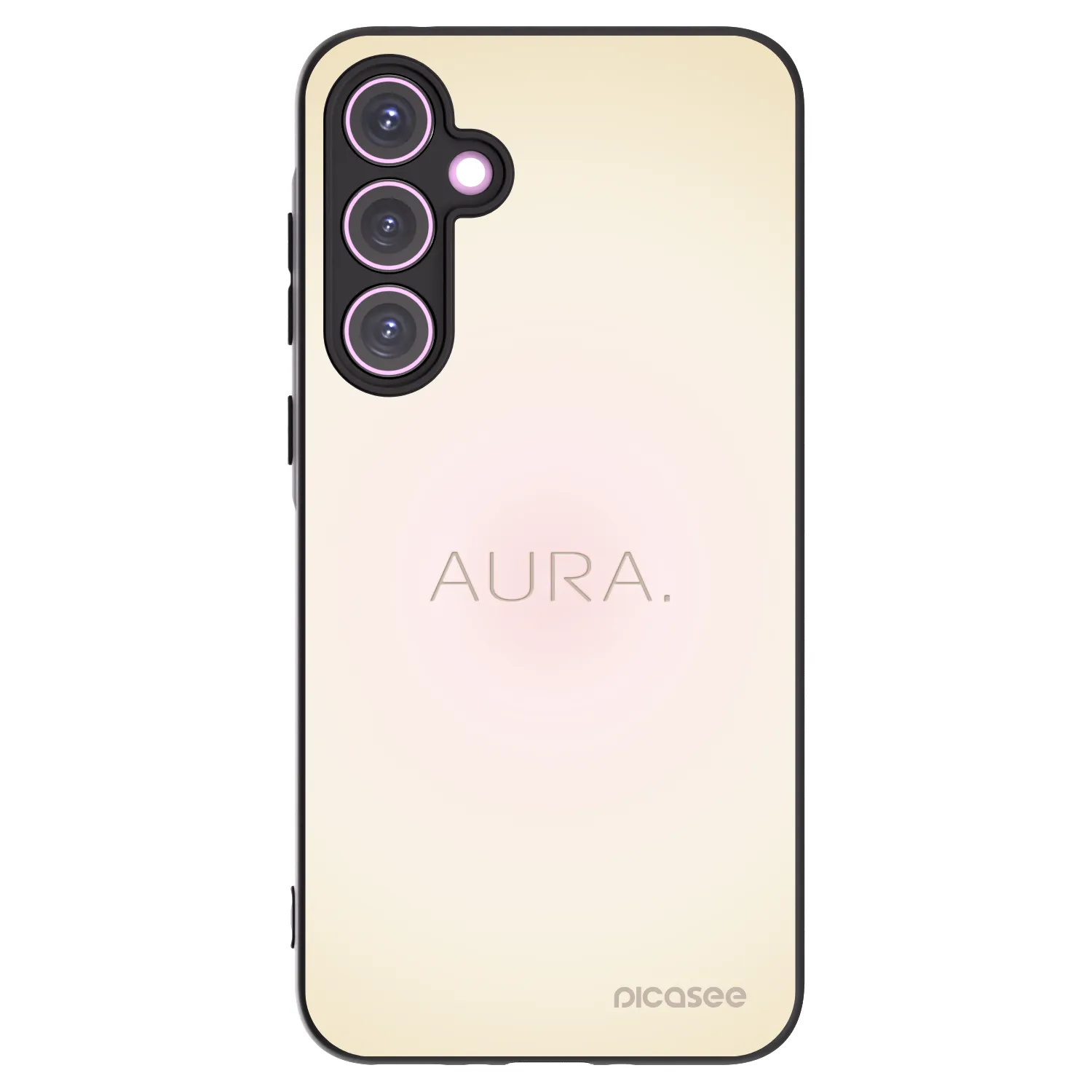 Picasee Samsung Galaxy A35 5G A356B Hülle - Schwarzes Silikon - Aura