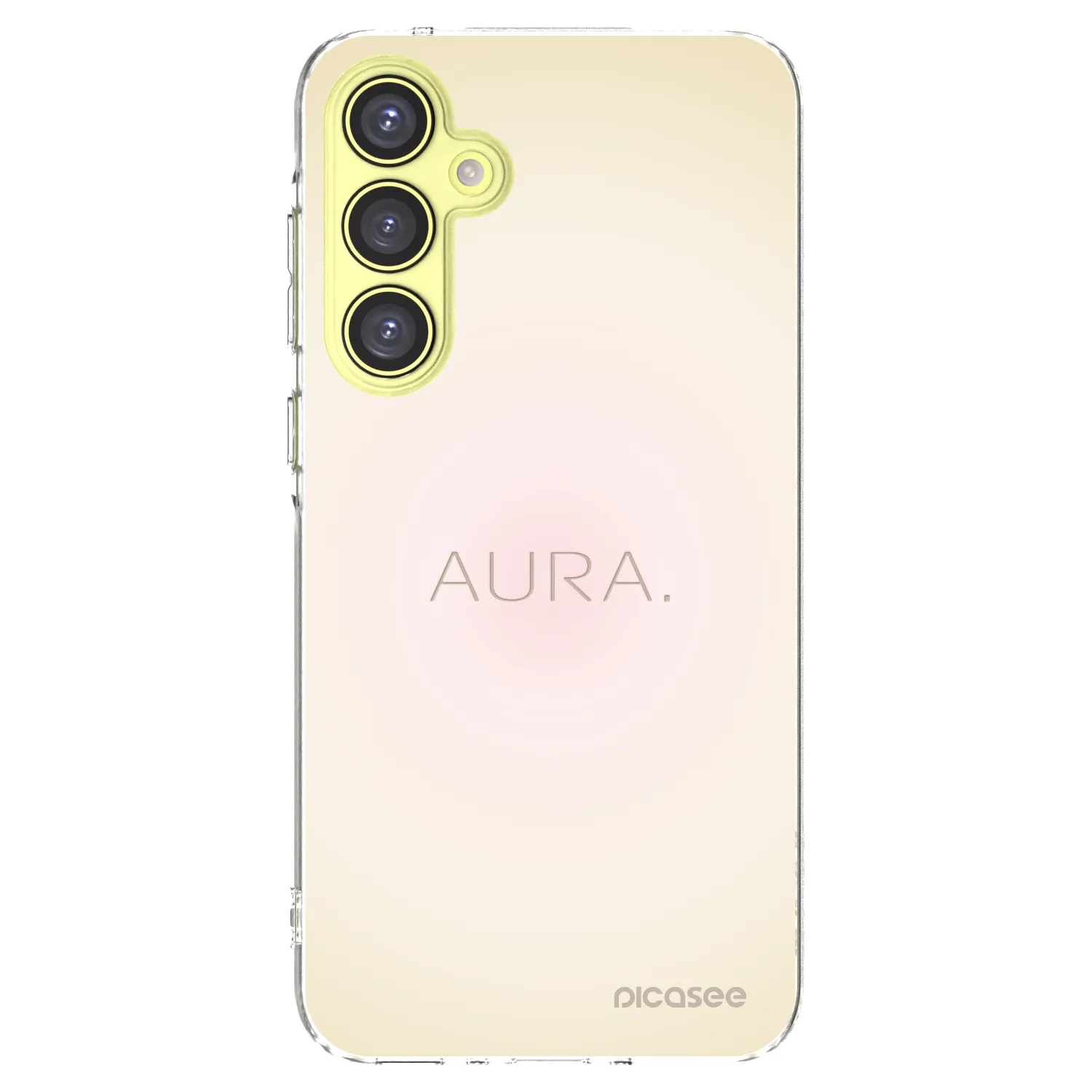 Picasee Samsung Galaxy A35 5G A356B Hülle - Transparentes Silikon - Aura