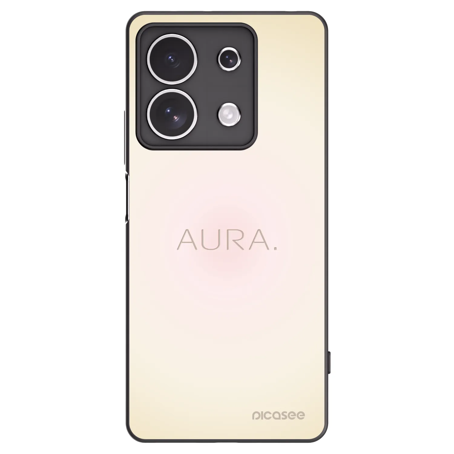 Picasee Xiaomi Redmi Note 13 4G Hülle - Schwarzes Silikon - Aura