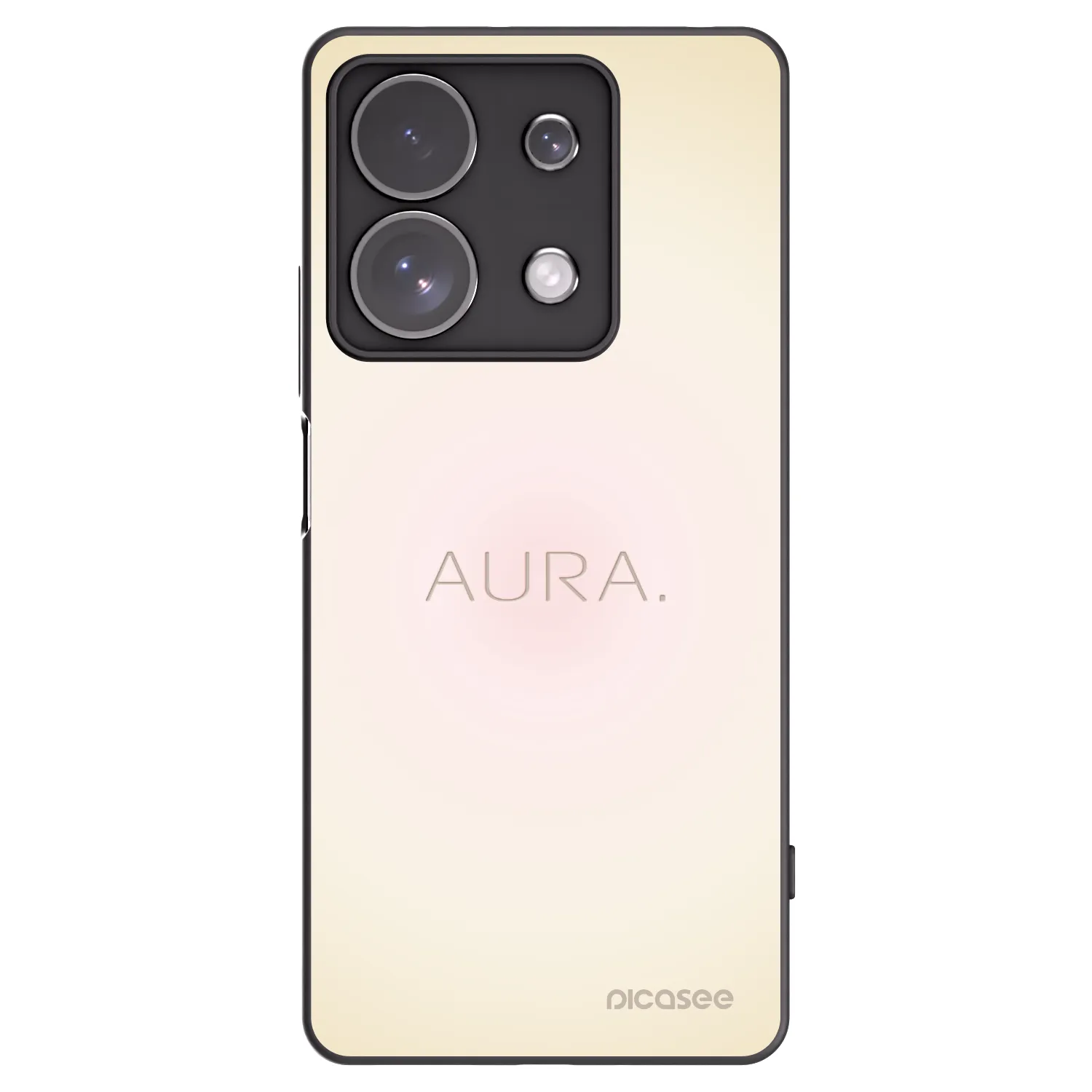 Picasee Xiaomi Redmi Note 13 Pro 4G Hülle - Schwarzes Silikon - Aura