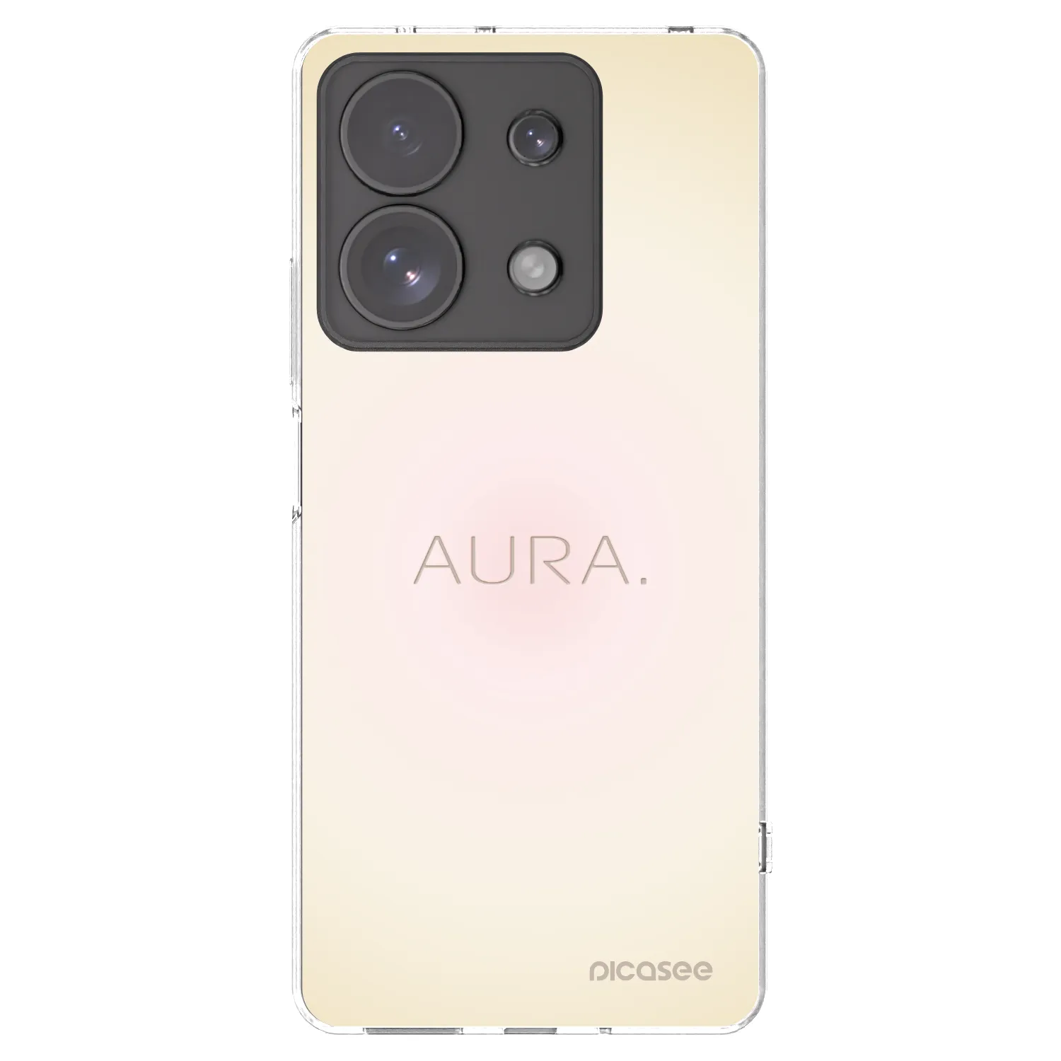 Picasee Xiaomi Redmi Note 13 Pro 4G Hülle - Transparentes Silikon - Aura