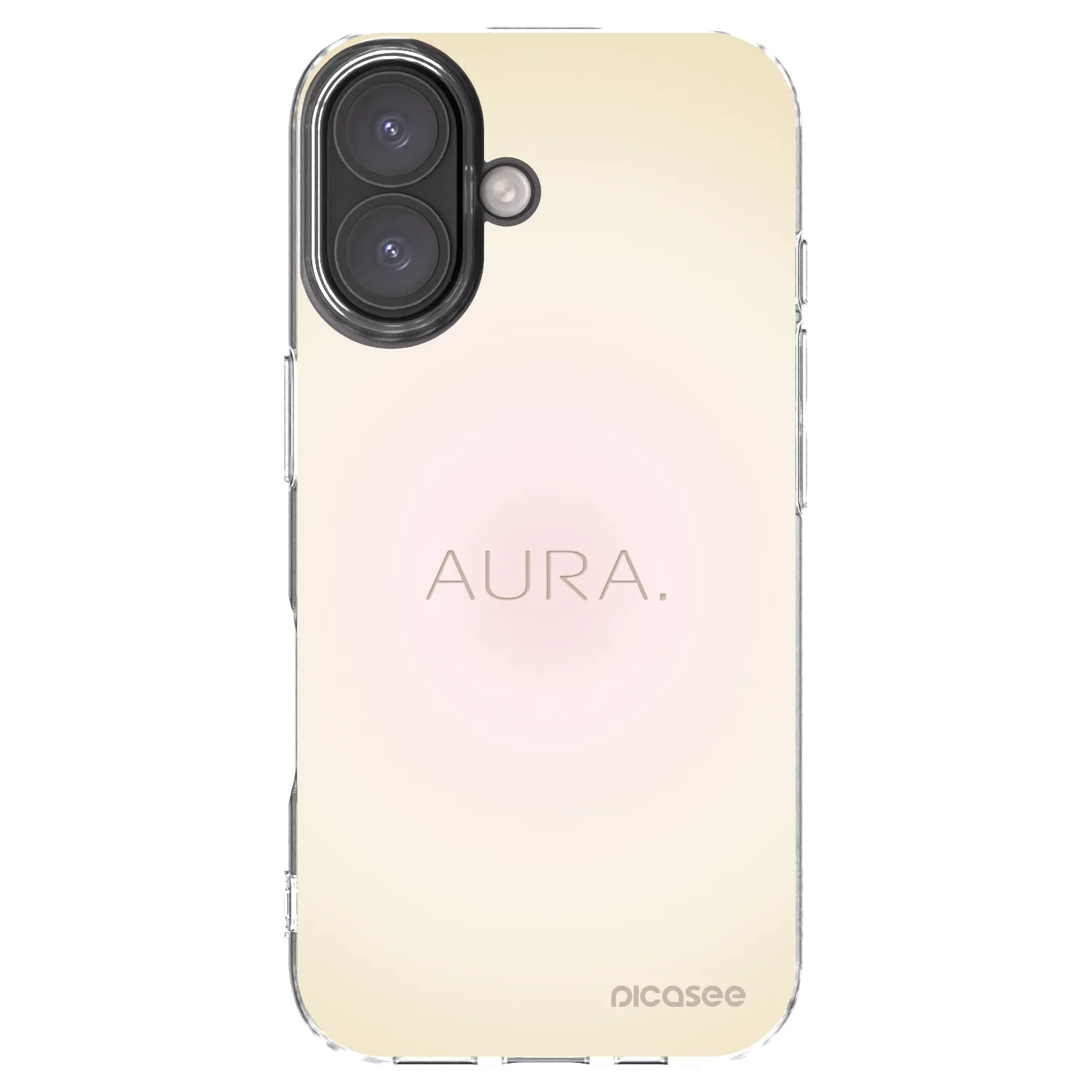 Picasee Apple iPhone 16 Hülle - Transparentes Silikon - Aura