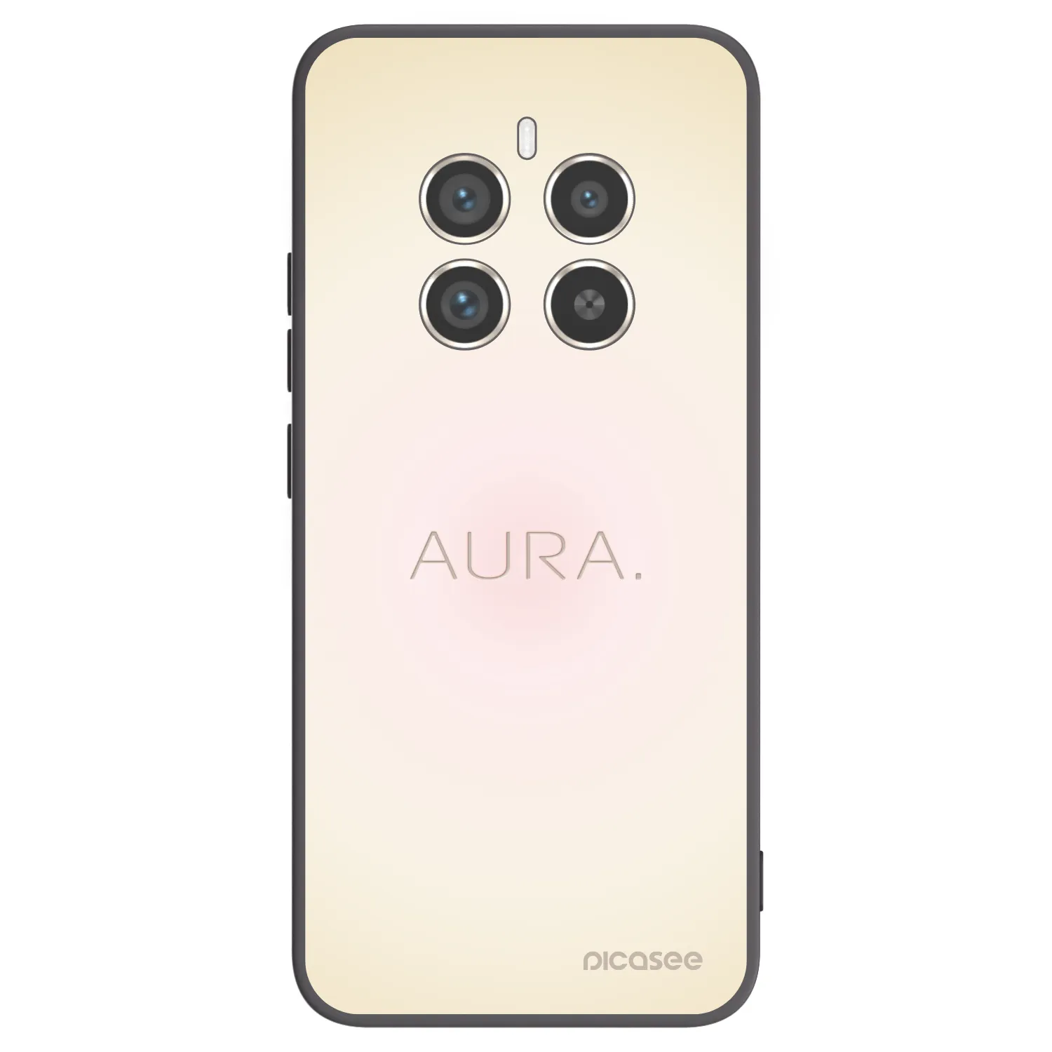 Picasee Realme 12 Pro 5G Hülle - Schwarzes Silikon - Aura