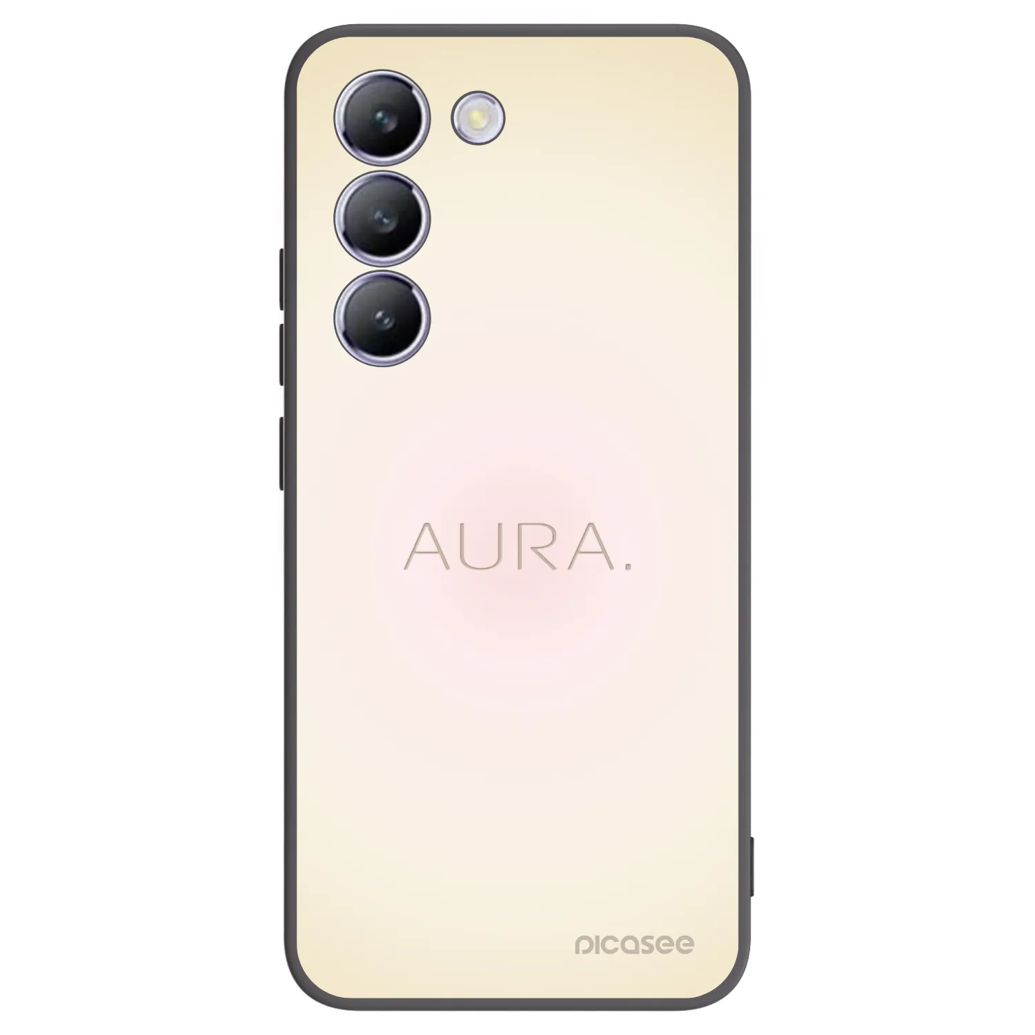 Picasee Vivo V40 SE 5G Hülle - Schwarzes Silikon - Aura