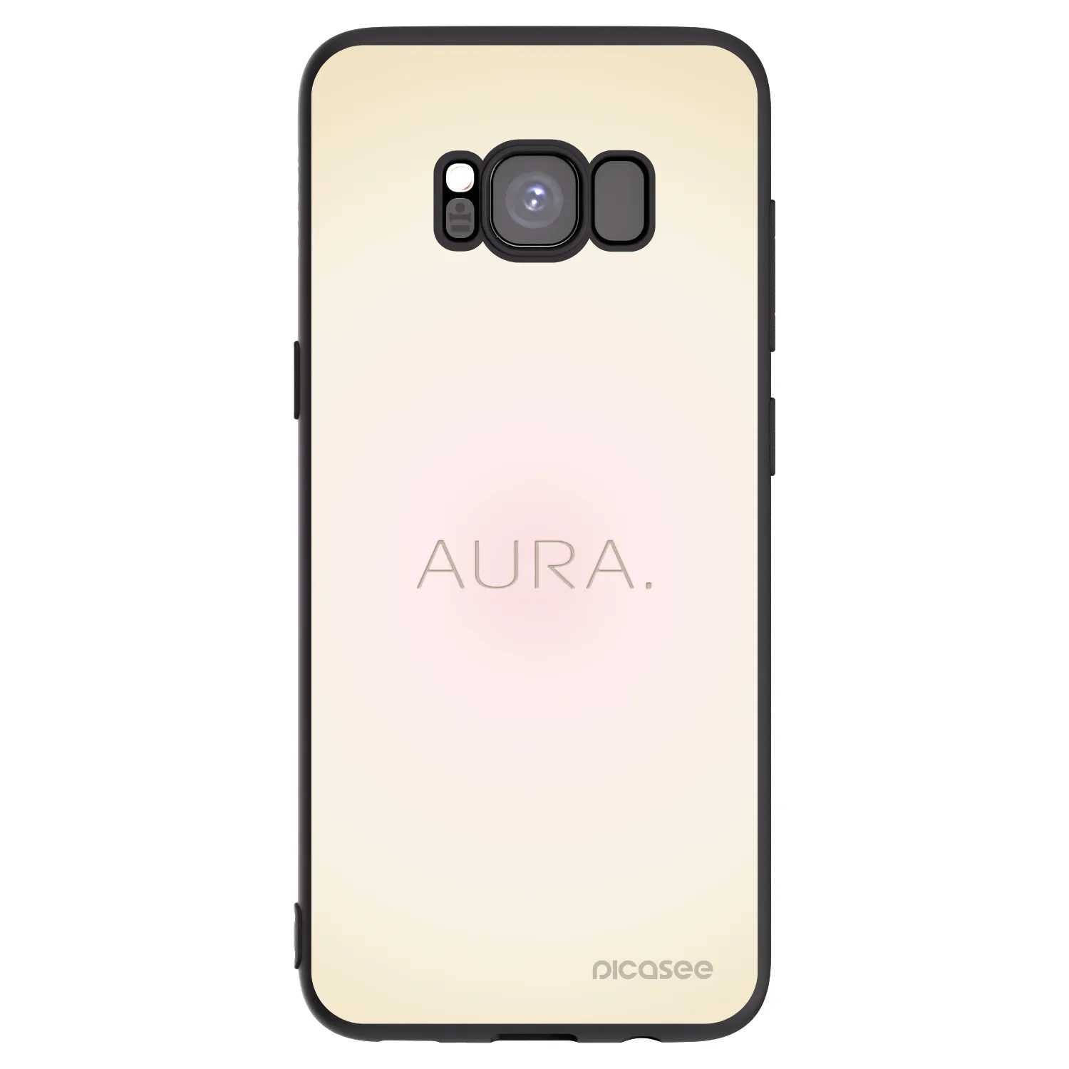 Picasee Samsung Galaxy S8 G950F Hülle - Schwarzes Silikon - Aura