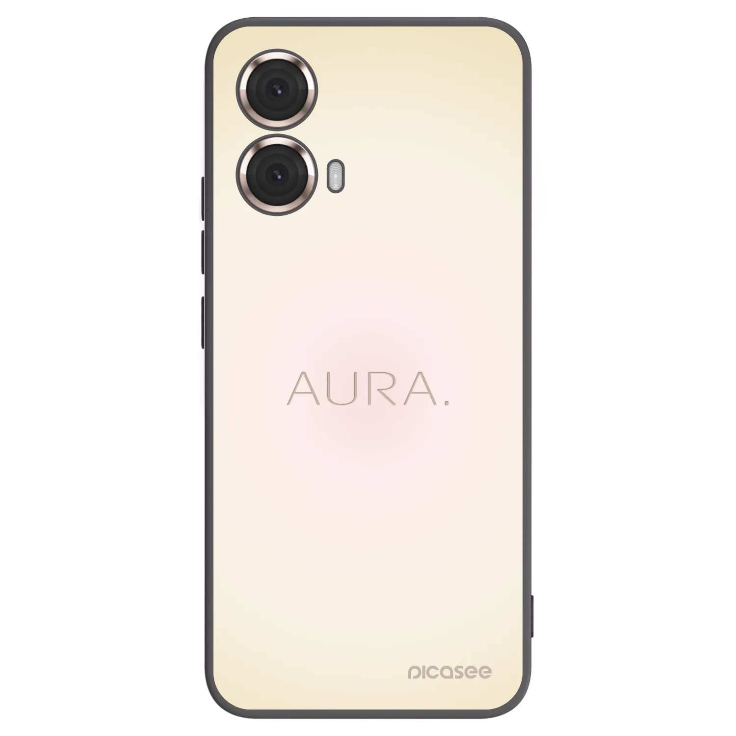 Picasee Motorola Moto G85 Hülle - Schwarzes Silikon - Aura