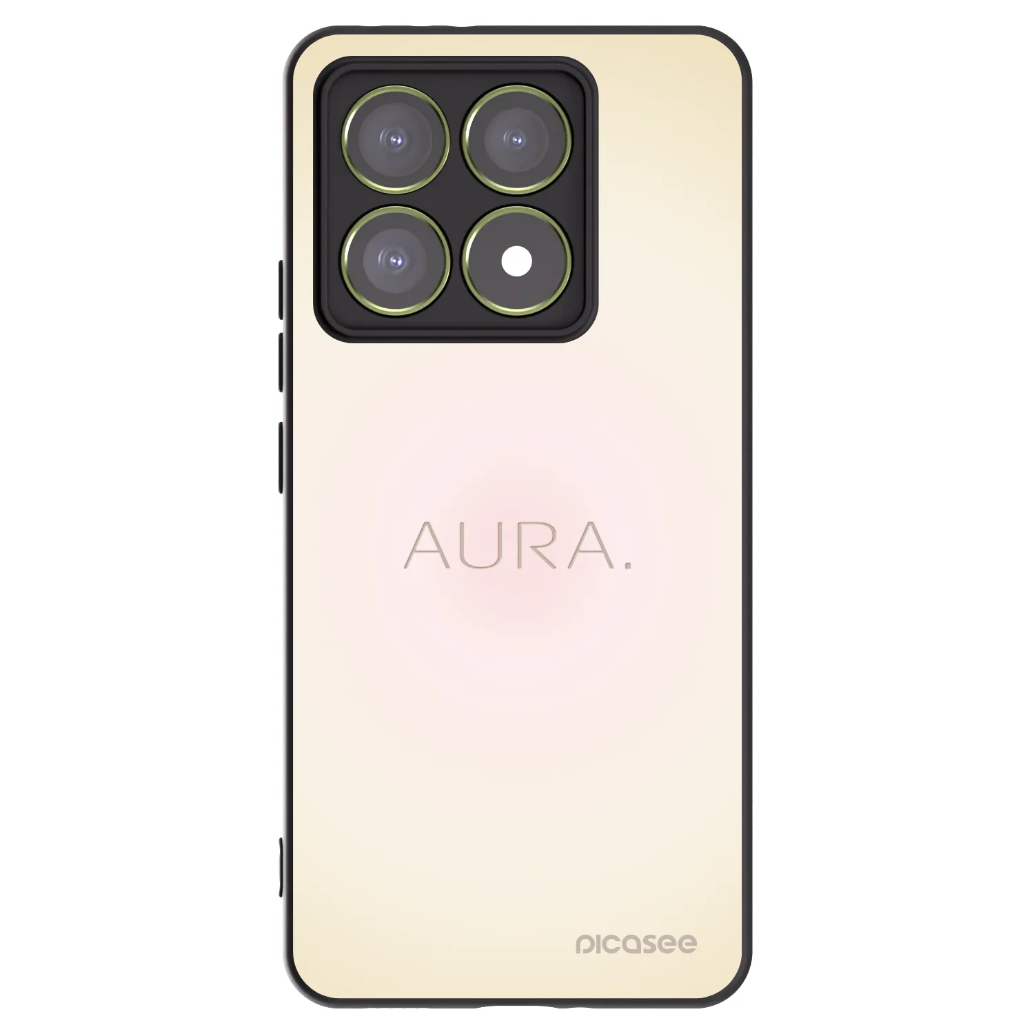 Picasee Xiaomi 14T Hülle - Schwarzes Silikon - Aura