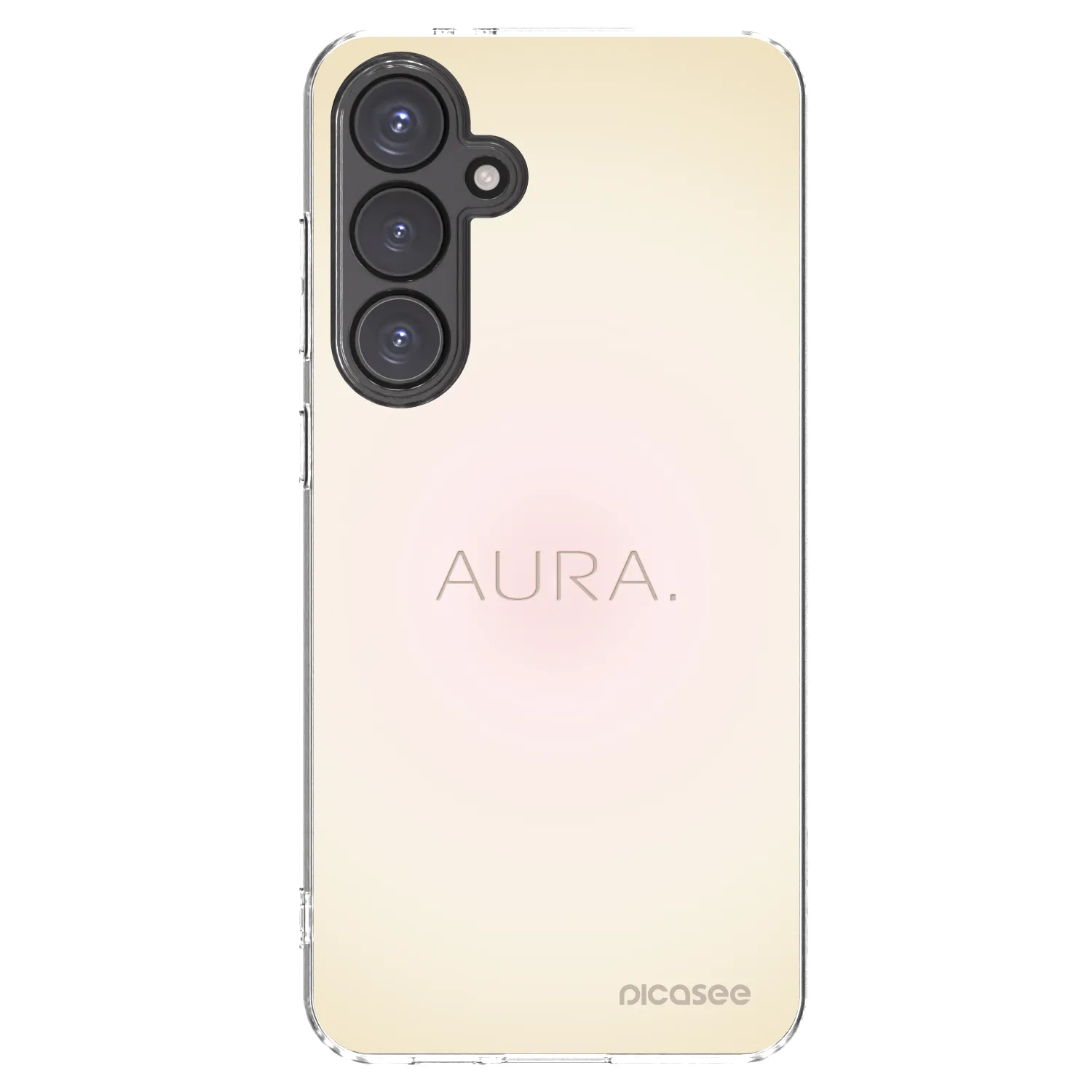 Picasee Samsung Galaxy S24 FE S721B Hülle - Transparentes Silikon - Aura