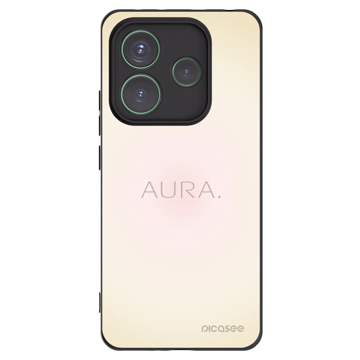 Picasee Xiaomi Redmi Note 14 5G Hülle - Schwarzes Silikon - Aura
