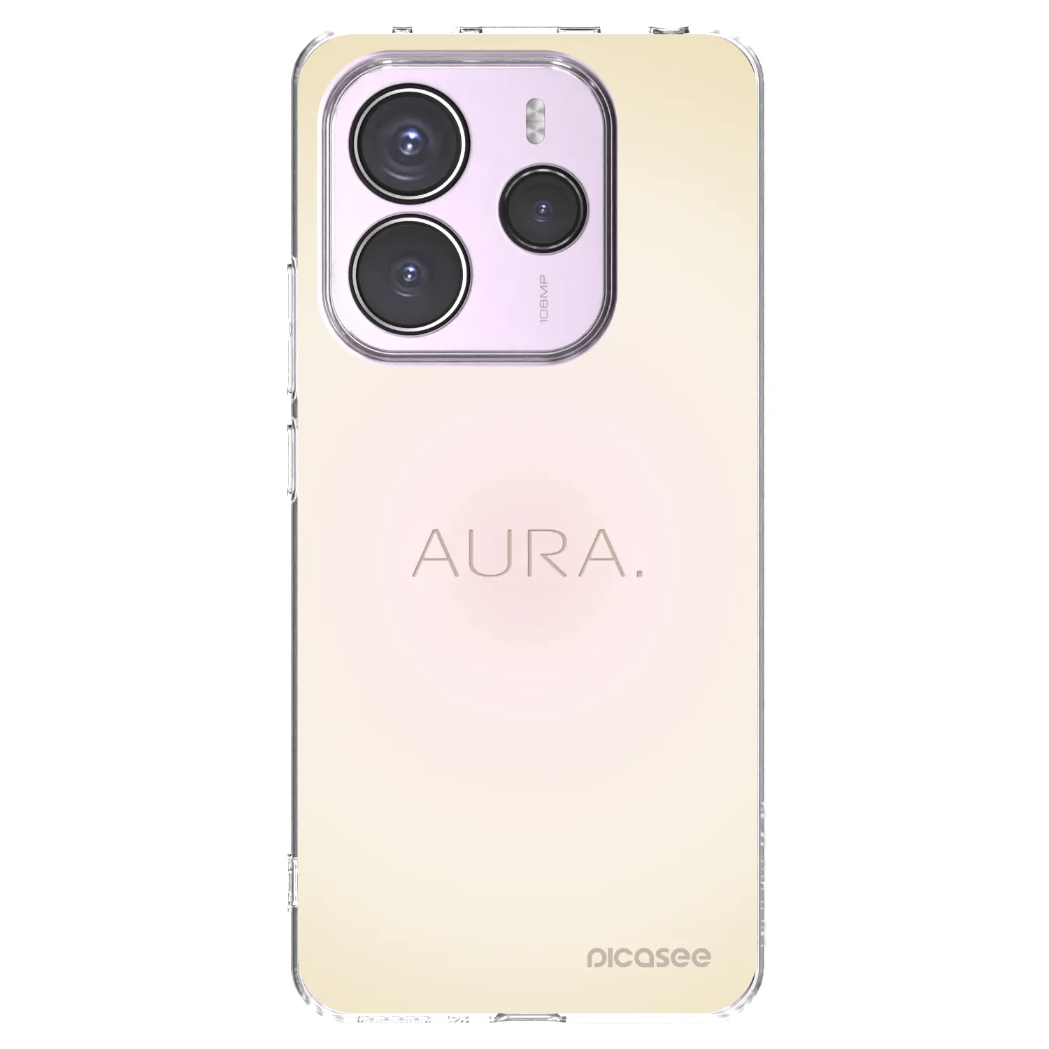 Picasee Xiaomi Redmi Note 14 5G Hülle - Transparentes Silikon - Aura