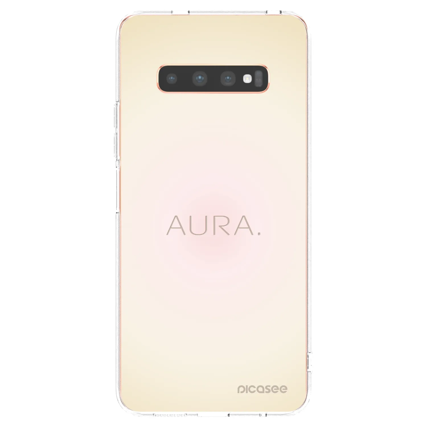 Picasee Samsung Galaxy S10 Plus G975 Hülle - Transparentes Silikon - Aura
