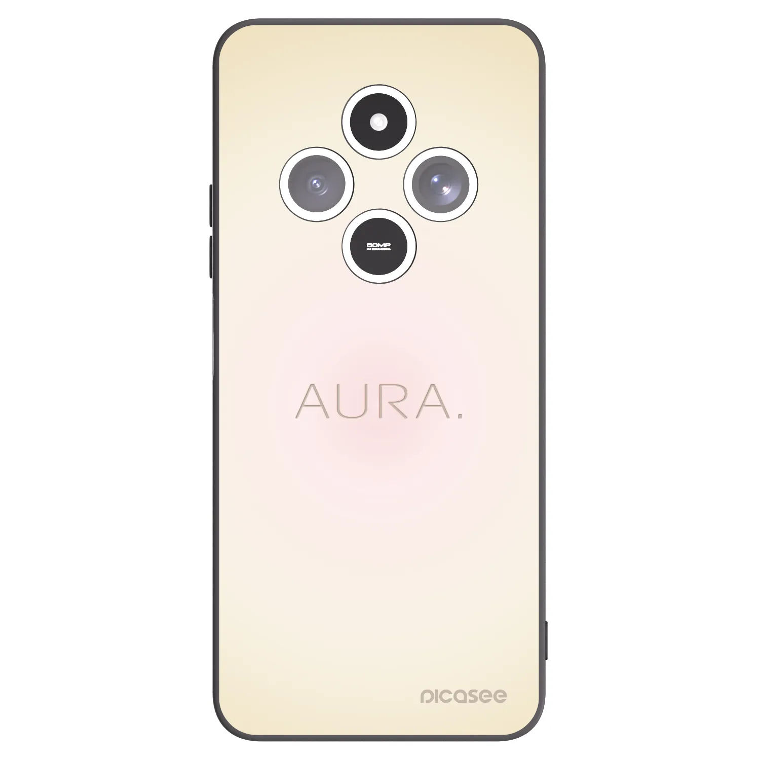 Picasee Xiaomi Redmi 14C Hülle - Schwarzes Silikon - Aura