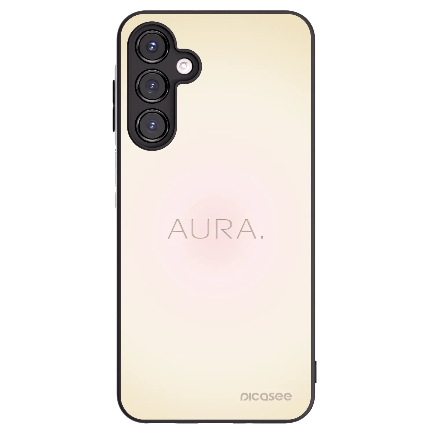 Picasee Samsung Galaxy A16 5G Hülle - Schwarzes Silikon - Aura