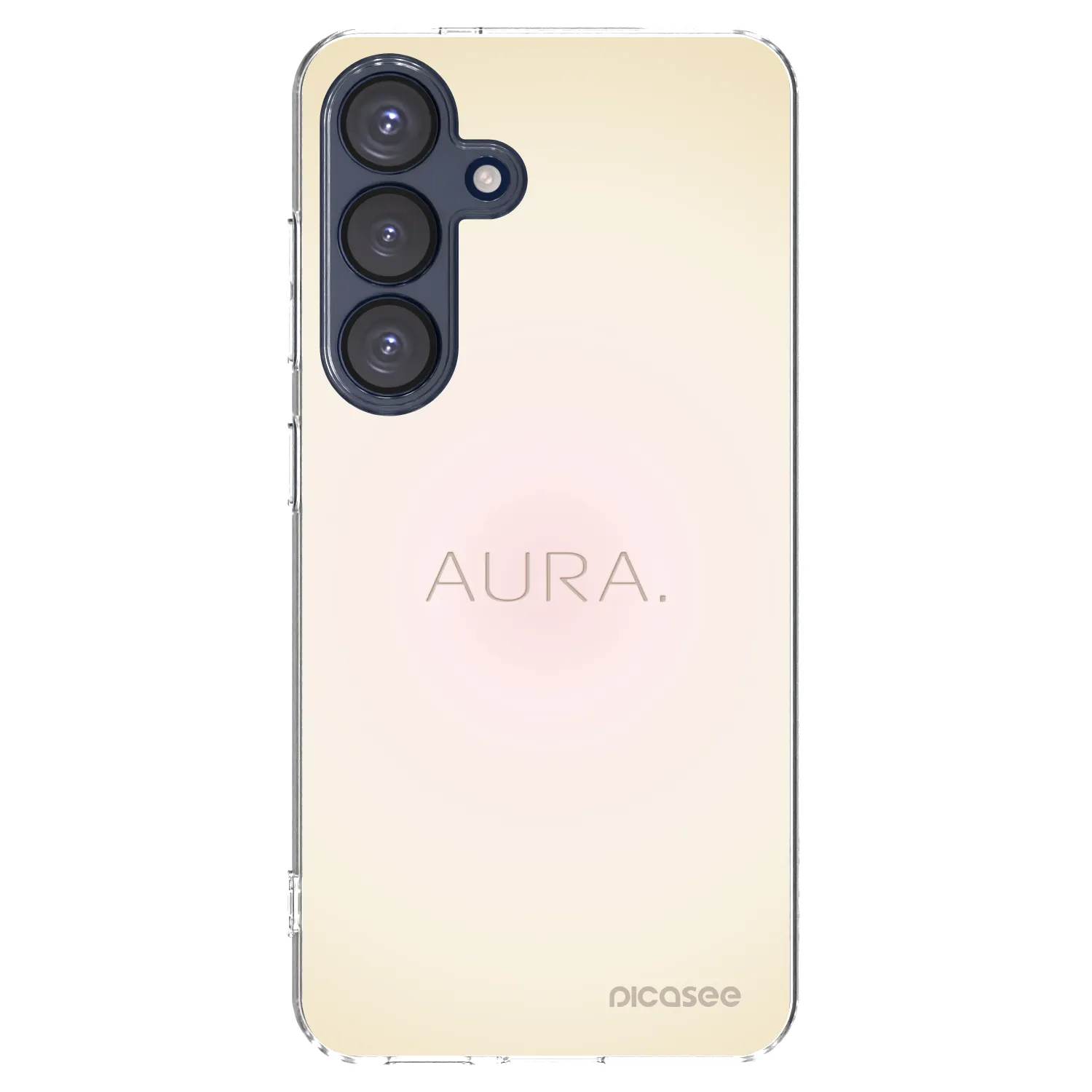 Picasee Samsung Galaxy S25 5G Hülle - Transparentes Silikon - Aura