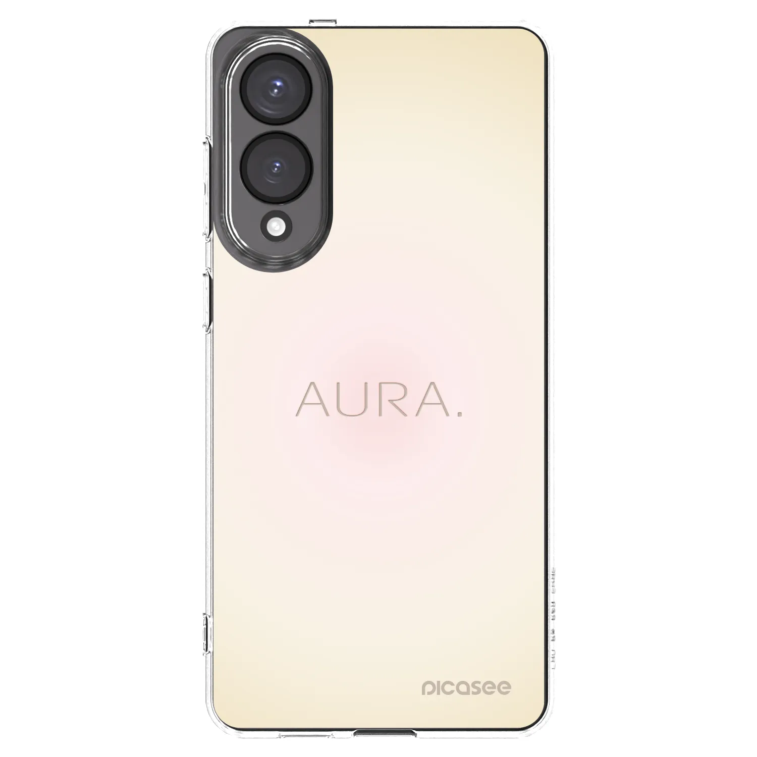 Picasee Samsung Galaxy S25 Edge 5G Hülle - Transparentes Silikon - Aura
