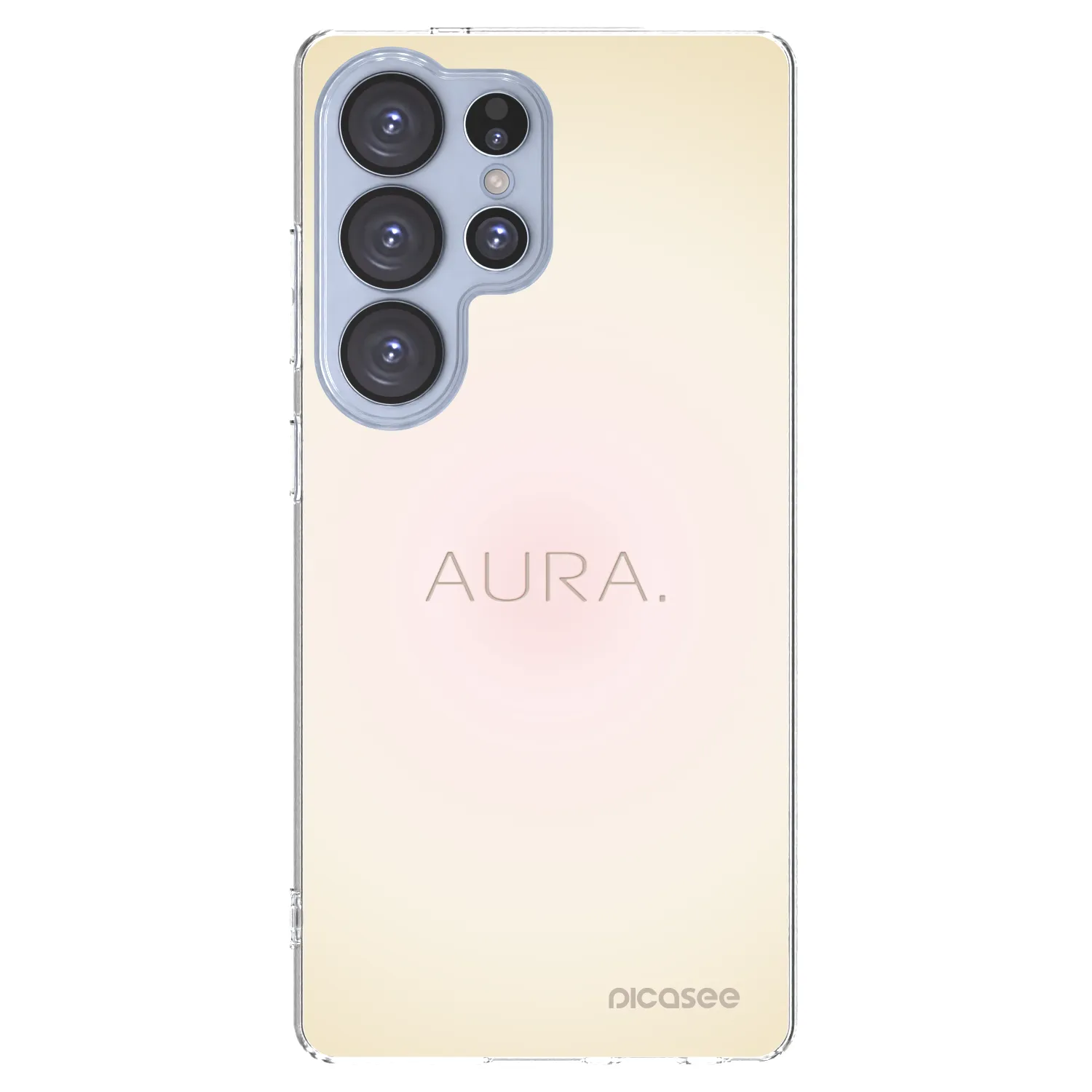 Picasee Samsung Galaxy S25 Ultra 5G Hülle - Transparentes Silikon - Aura