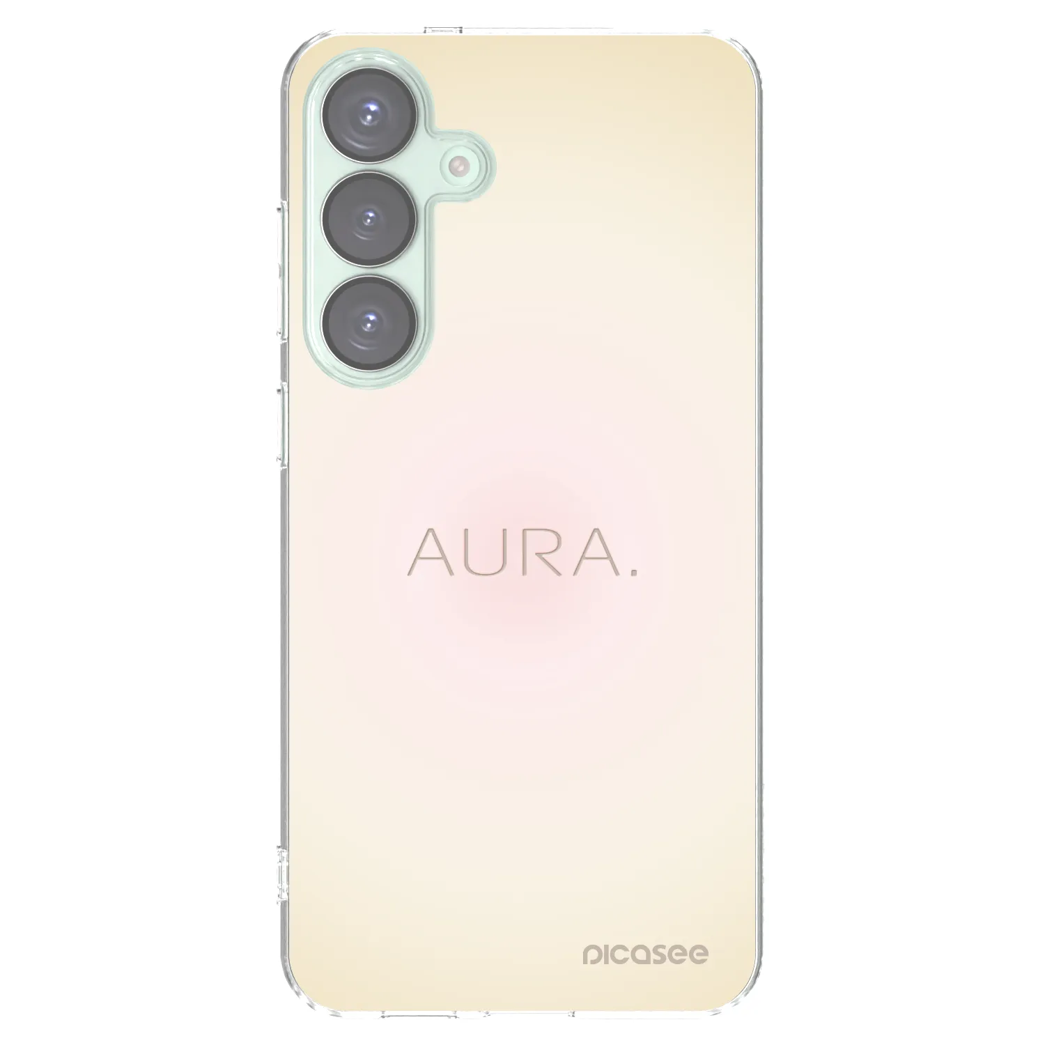 Picasee Samsung Galaxy S25+ 5G Hülle - Transparentes Silikon - Aura
