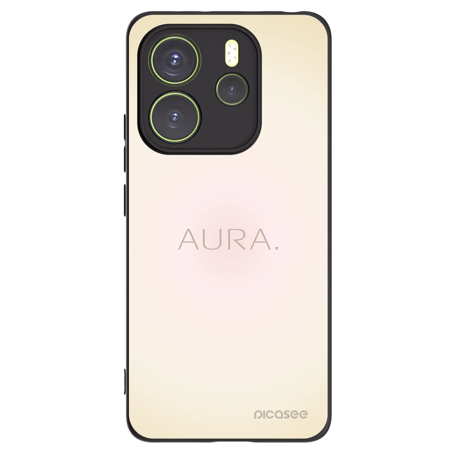Picasee Xiaomi Redmi Note 14 4G Hülle - Schwarzes Silikon - Aura