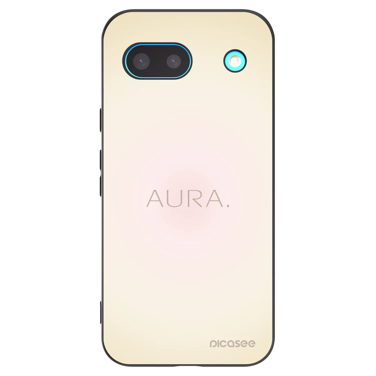 Picasee Google Pixel 8 Hülle - Schwarzes Silikon - Aura