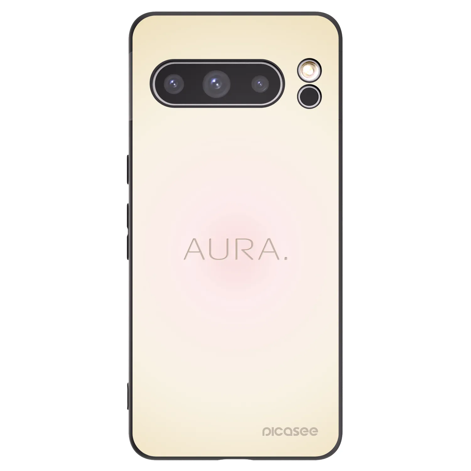 Picasee Google Pixel 8 Pro Hülle - Schwarzes Silikon - Aura