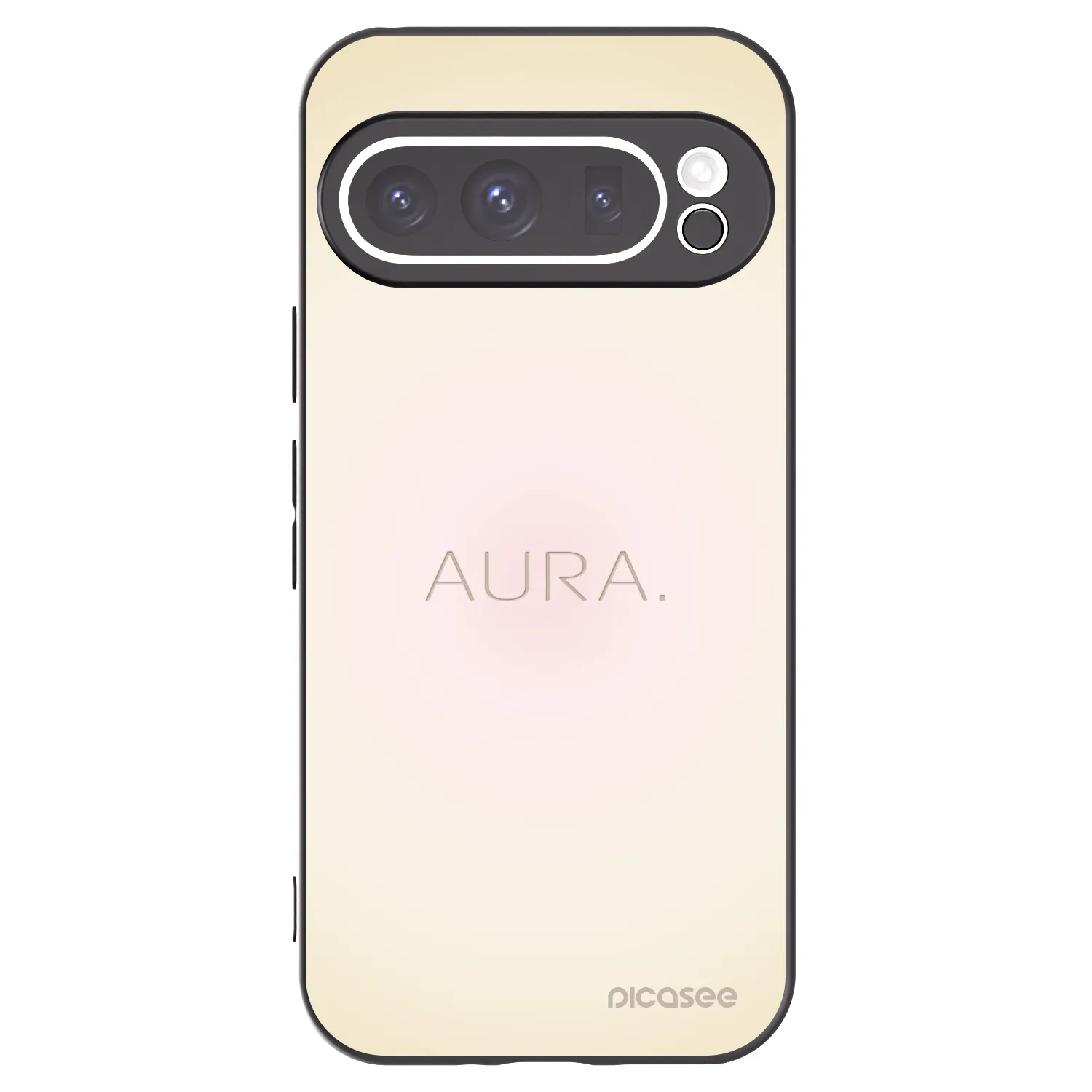 Picasee Google Pixel 9 Pro Hülle - Schwarzes Silikon - Aura