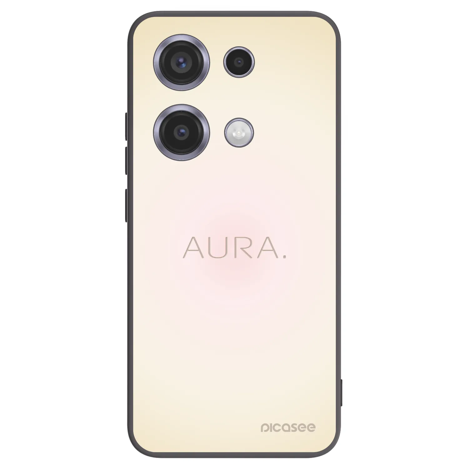 Picasee Xiaomi Redmi Note 14S Hülle - Schwarzes Silikon - Aura