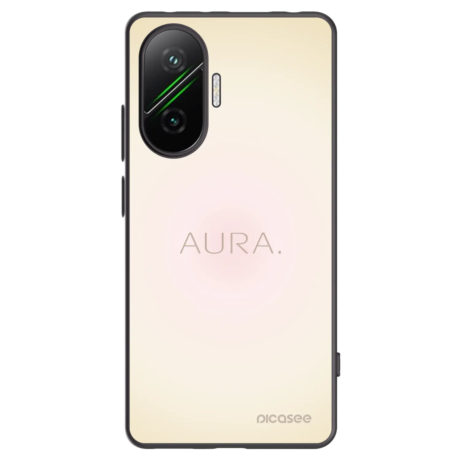 Picasee Xiaomi Poco F7 5G Hülle - Schwarzes Silikon - Aura