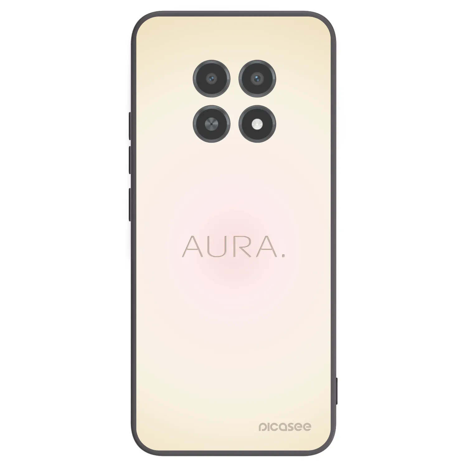 Picasee Realme 12X Hülle - Schwarzes Silikon - Aura