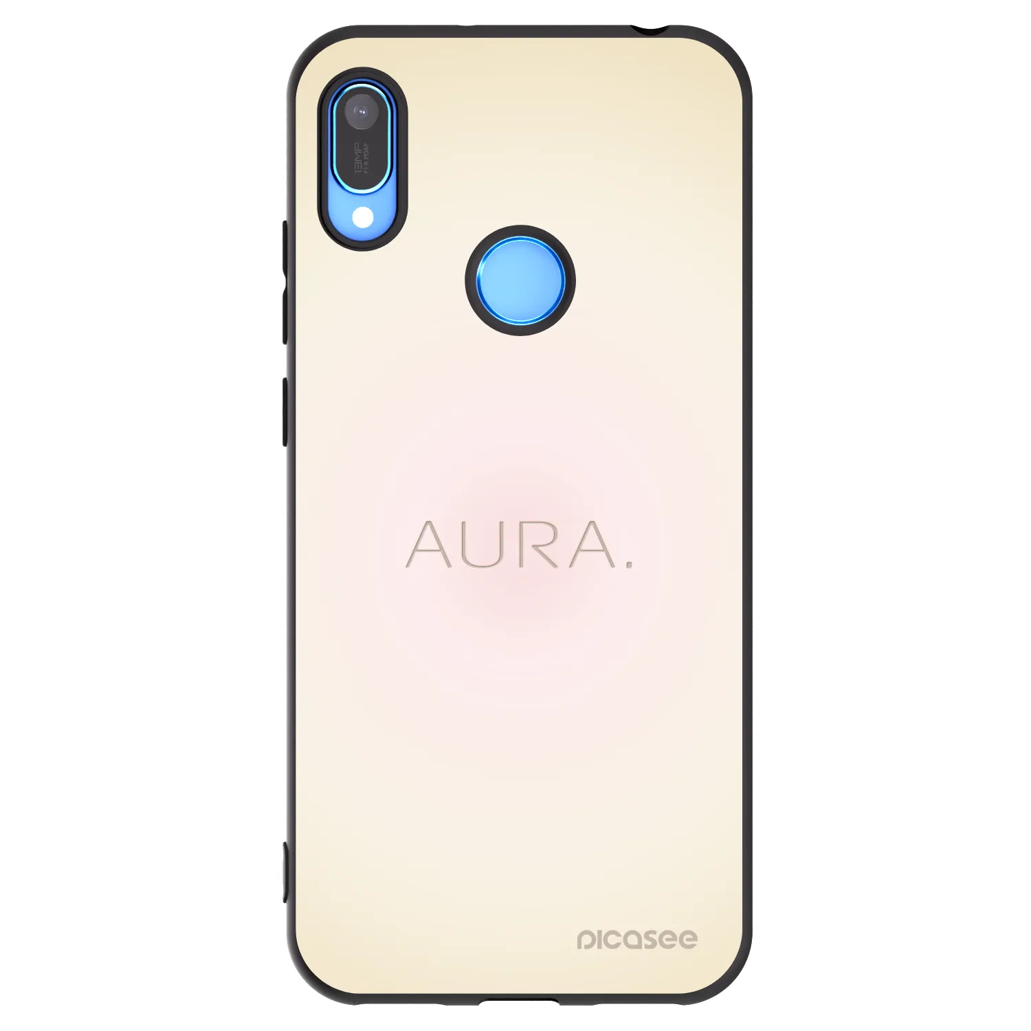 Picasee Huawei Y6 2019 Hülle - Schwarzes Silikon - Aura