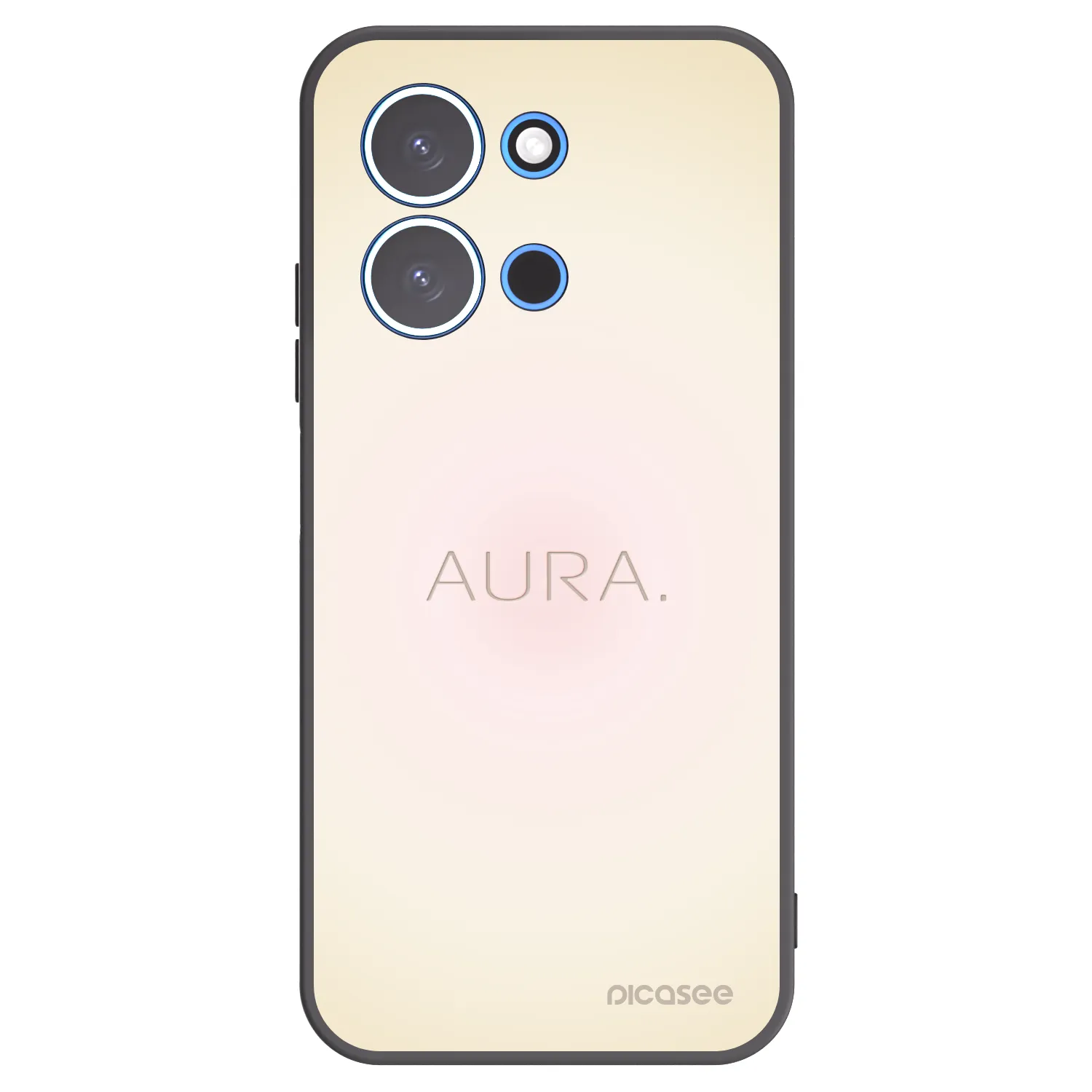 Picasee Xiaomi Redmi 15C 4G Hülle - Schwarzes Silikon - Aura