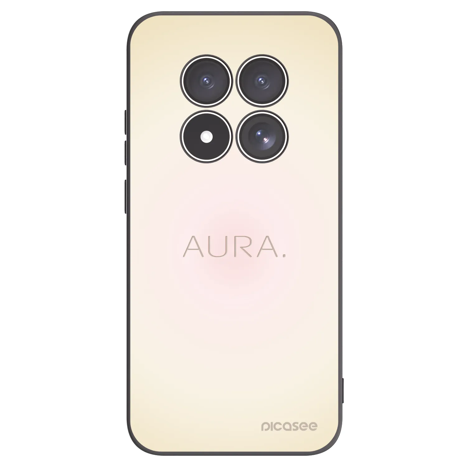 Picasee Xiaomi Redmi Note 15 Pro 4G Hülle - Schwarzes Silikon - Aura