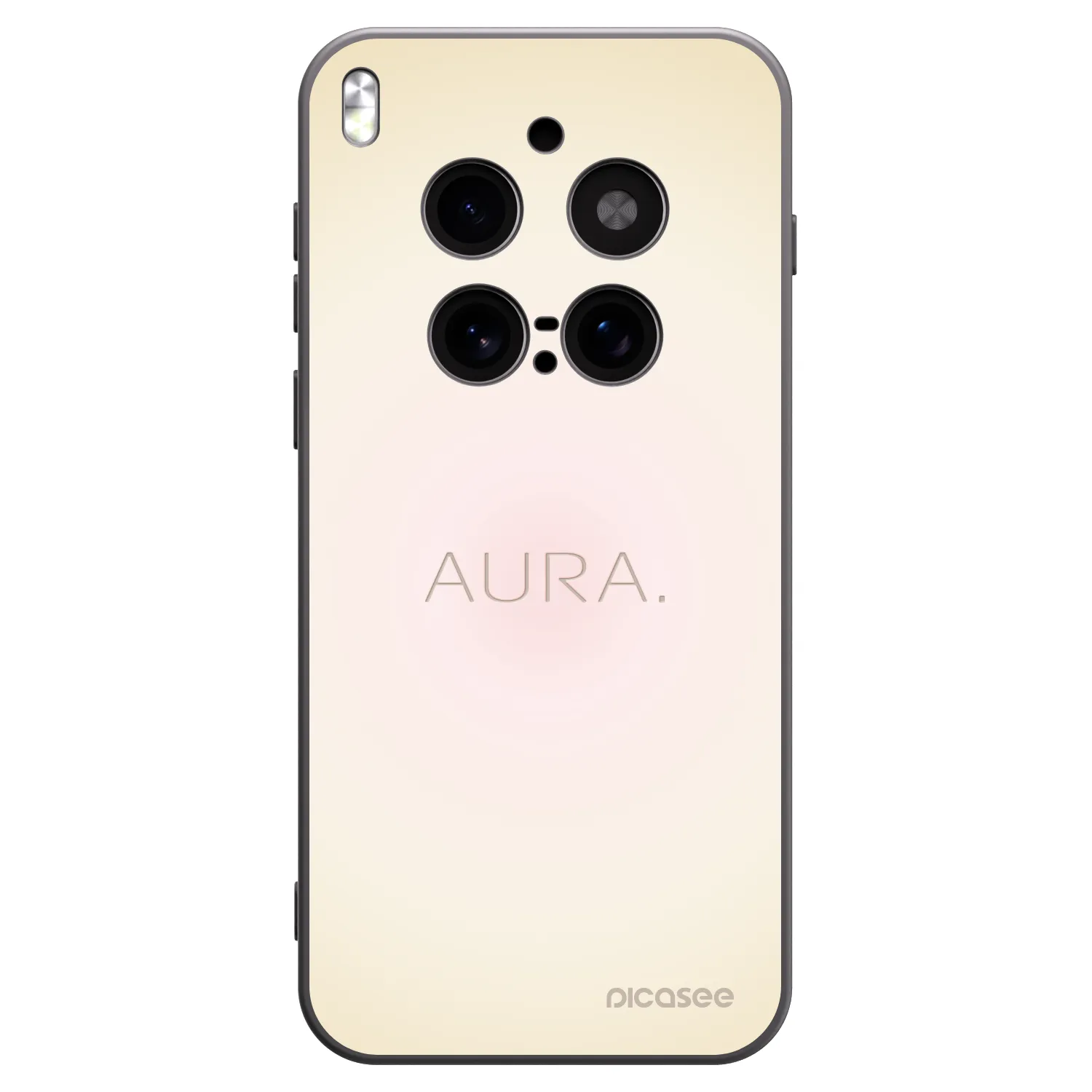 Picasee Vivo X300 Pro Hülle - Schwarzes Silikon - Aura