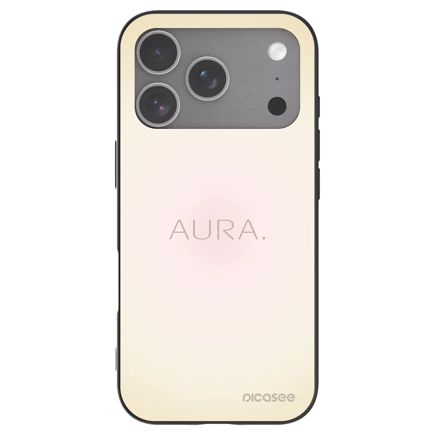 Picasee Apple iPhone 18 Pro Hülle - Schwarzes Silikon - Aura