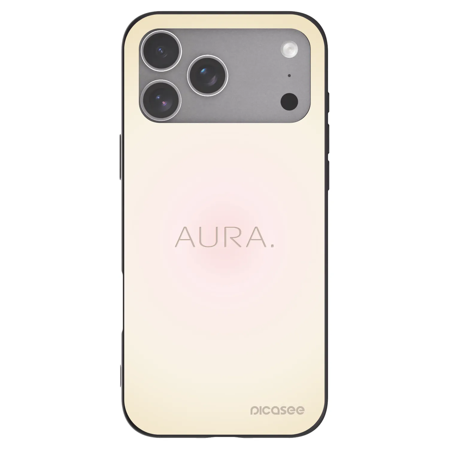 Picasee Apple iPhone 18 Pro Max Hülle - Schwarzes Silikon - Aura