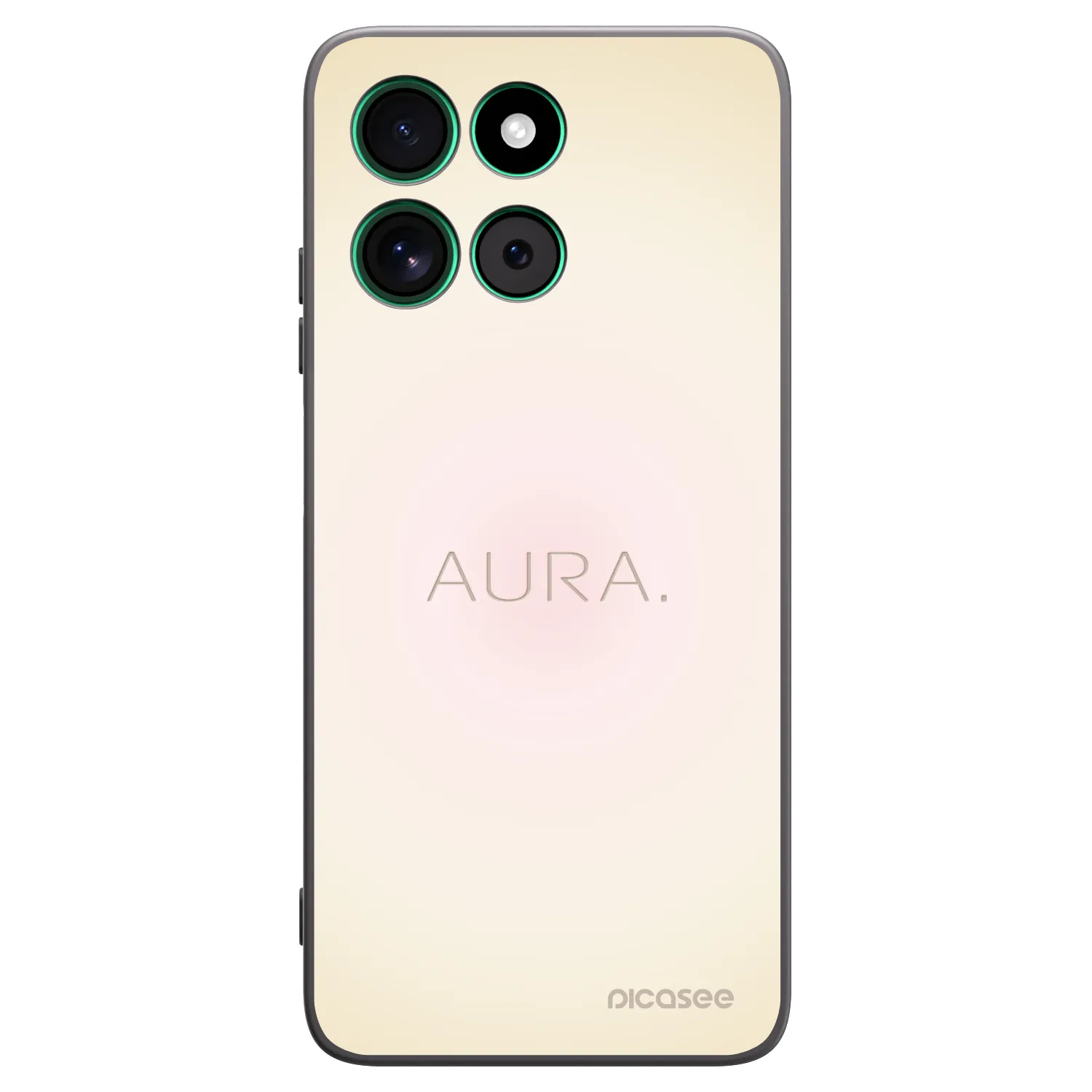Picasee Motorola Moto G57 Power Hülle - Schwarzes Silikon - Aura