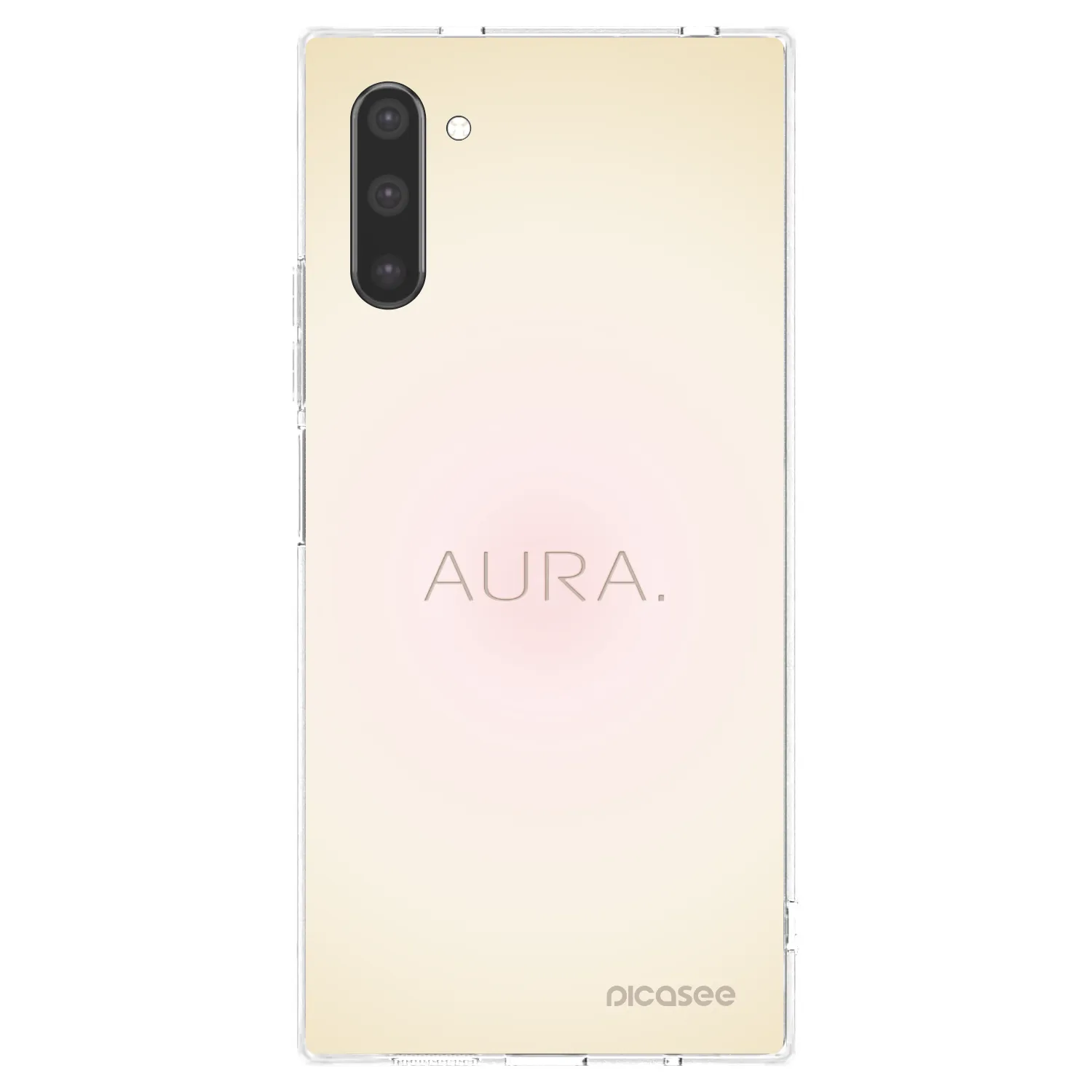 Picasee Samsung Galaxy Note 10 N970F Hülle - Transparentes Silikon - Aura