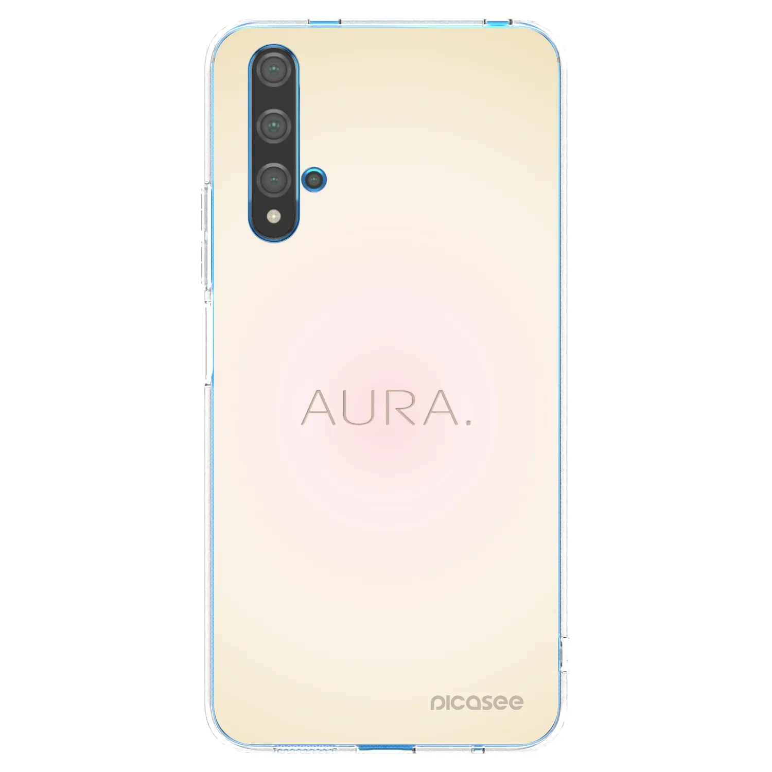 Picasee Huawei Nova 5T Hülle - Transparentes Silikon - Aura