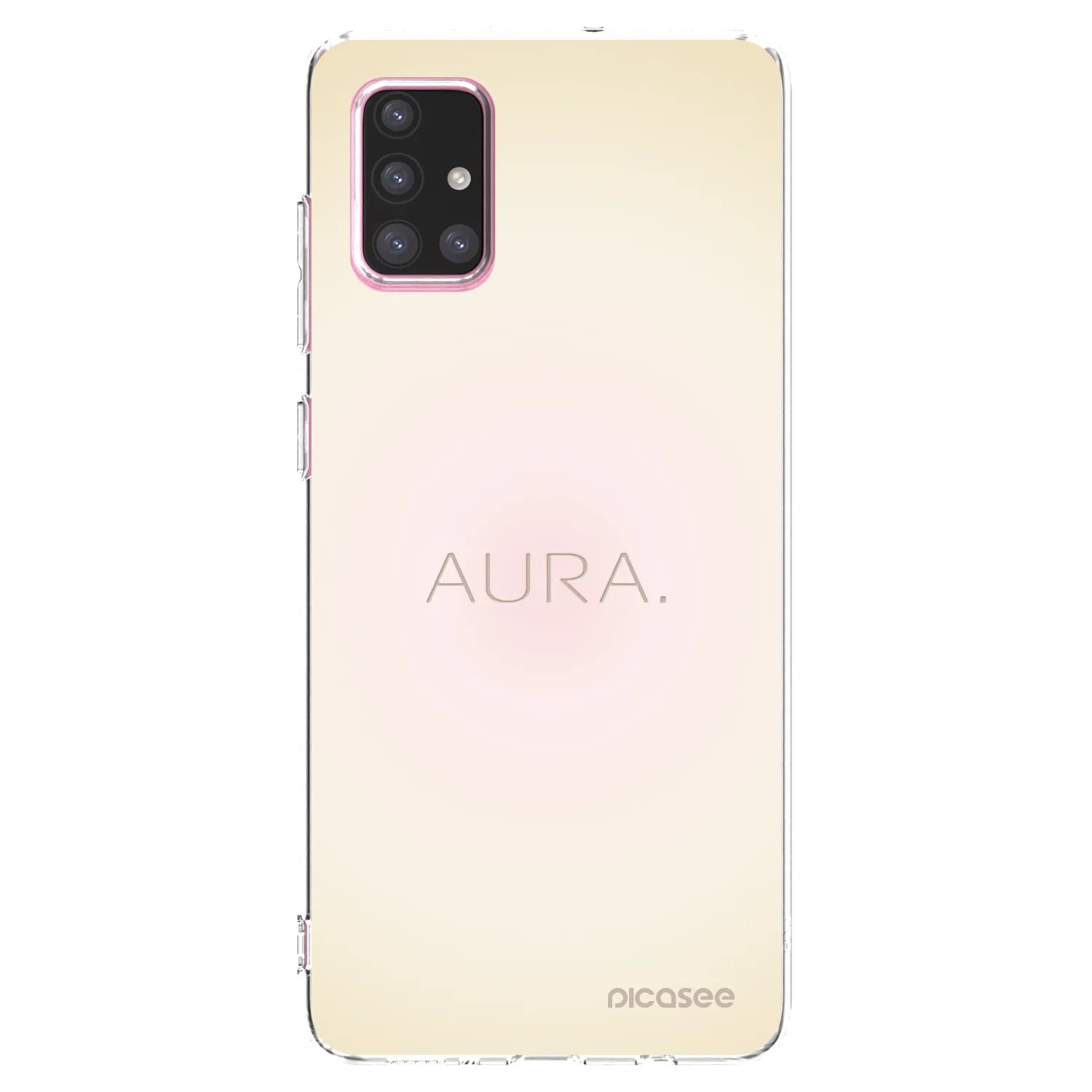 Picasee Samsung Galaxy A71 A715F Hülle - Transparentes Silikon - Aura