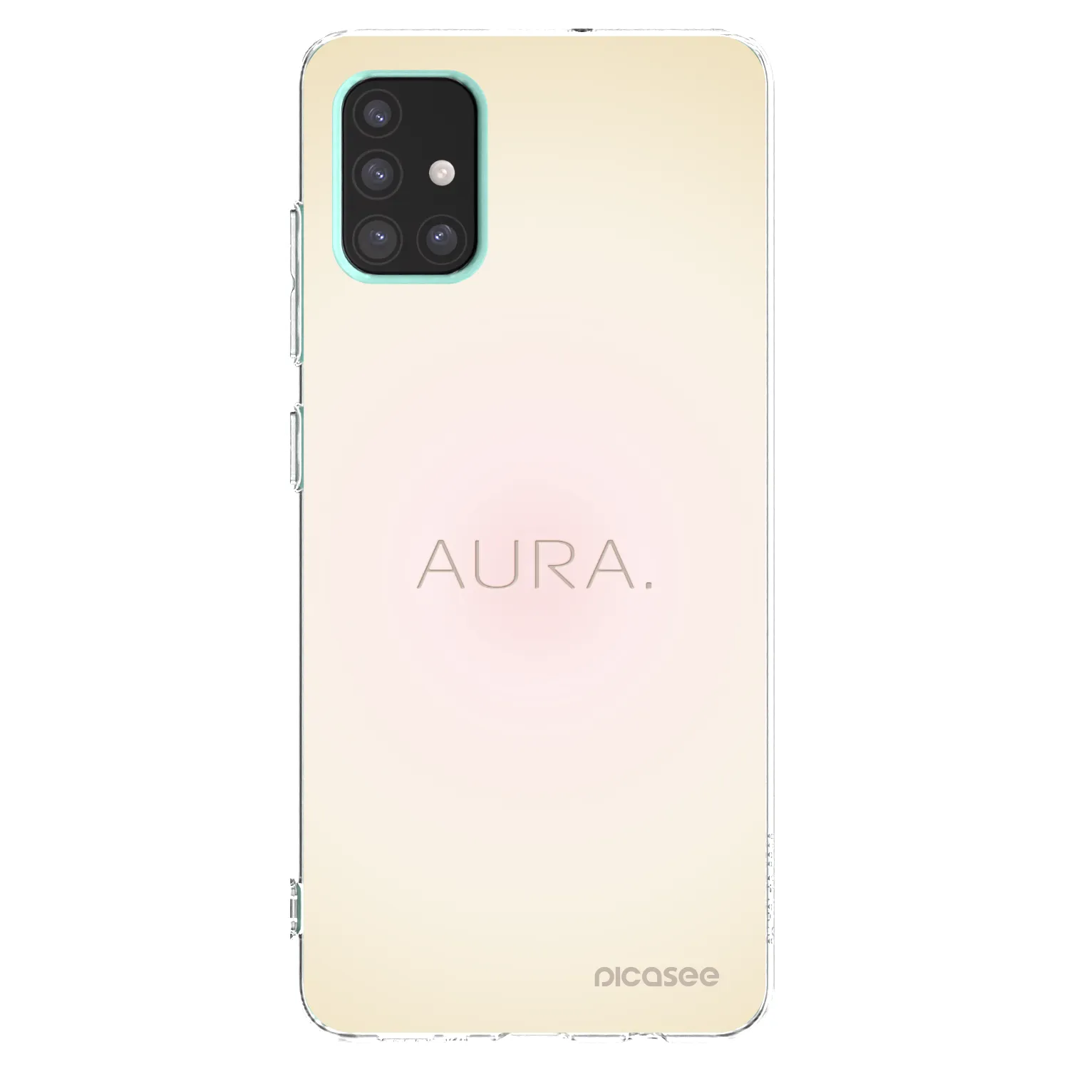 Picasee Samsung Galaxy A51 A515F Hülle - Transparentes Silikon - Aura