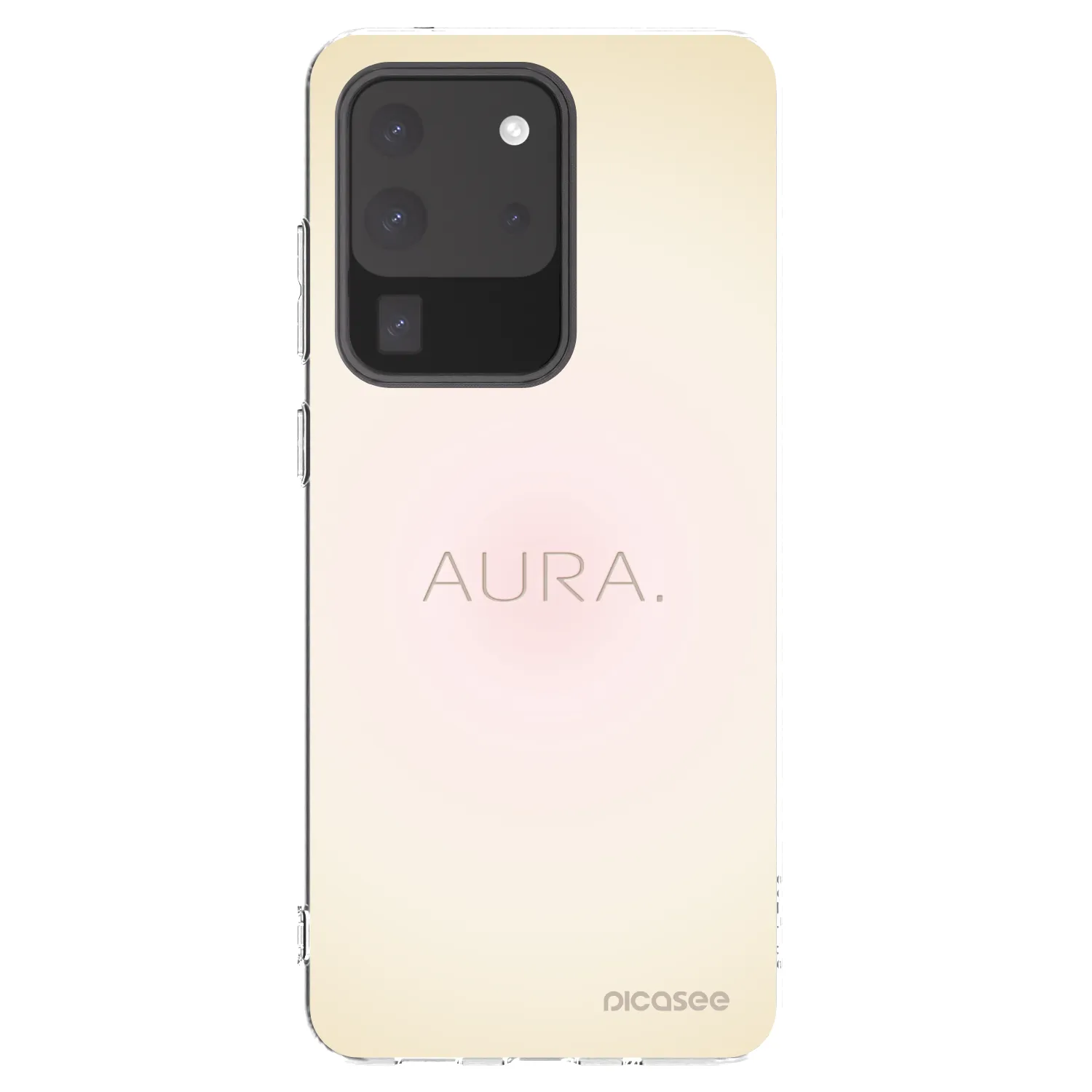 Picasee Samsung Galaxy S20 Ultra 5G G988F Hülle - Transparentes Silikon - Aura
