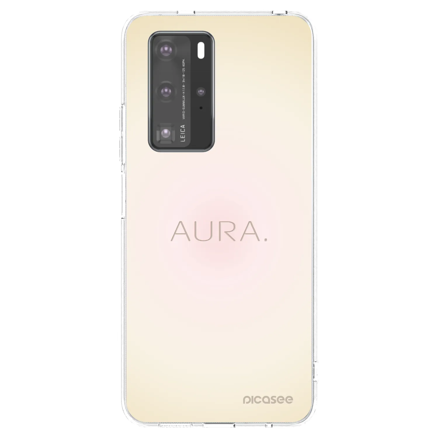 Picasee Huawei P40 Pro Hülle - Transparentes Silikon - Aura