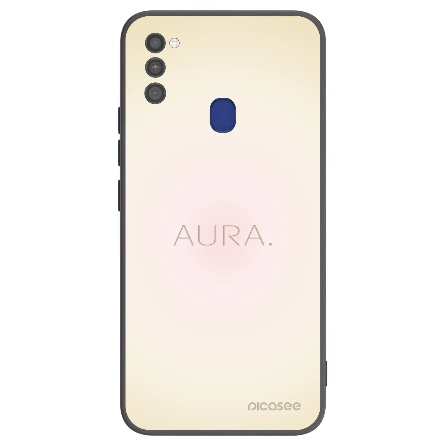 Picasee Samsung Galaxy M21 M215F Hülle - Schwarzes Silikon - Aura