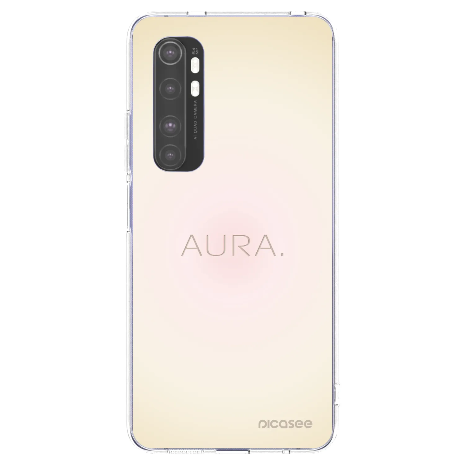 Picasee Xiaomi Mi Note 10 Lite Hülle - Transparentes Silikon - Aura