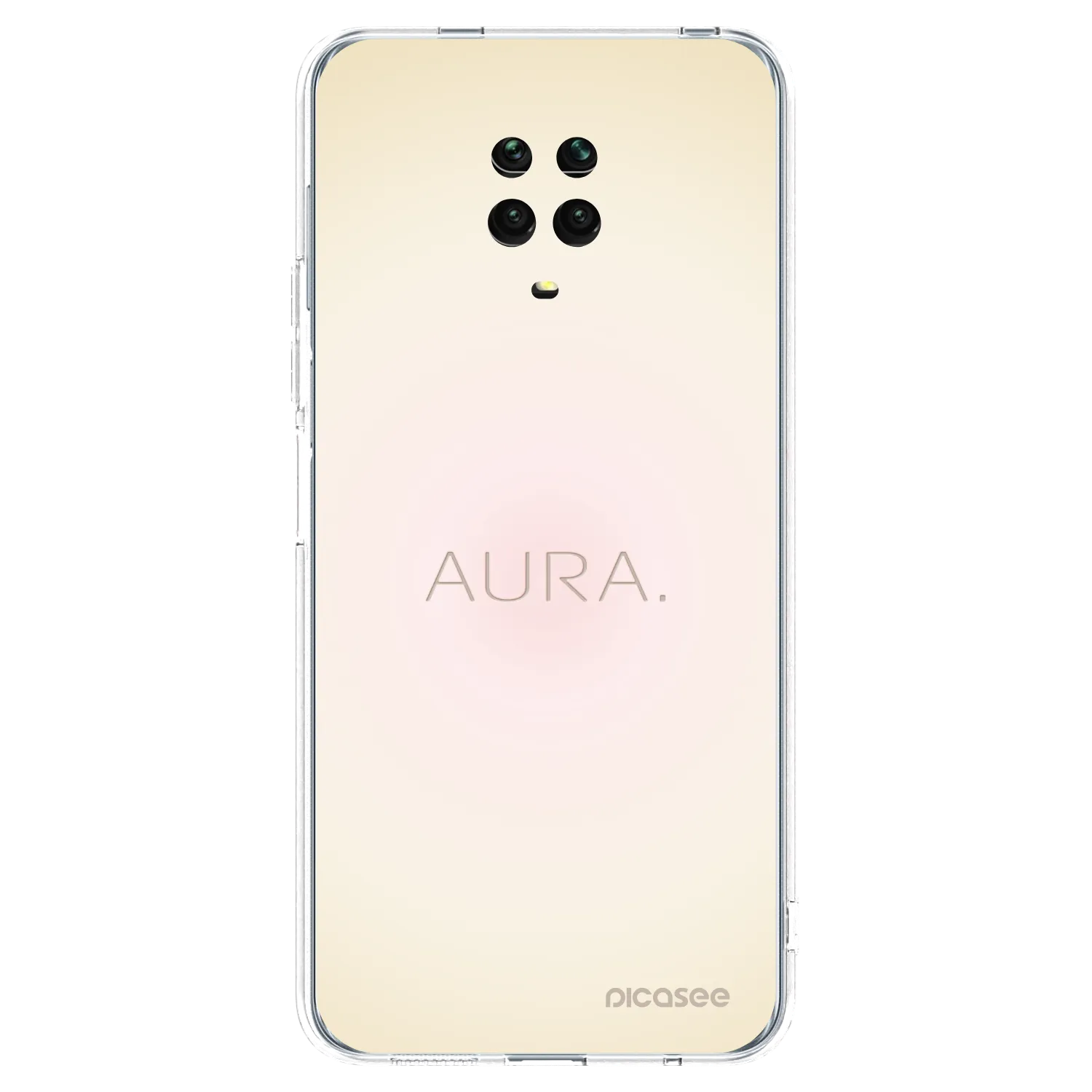 Picasee Xiaomi Redmi Note 9S Hülle - Transparentes Silikon - Aura